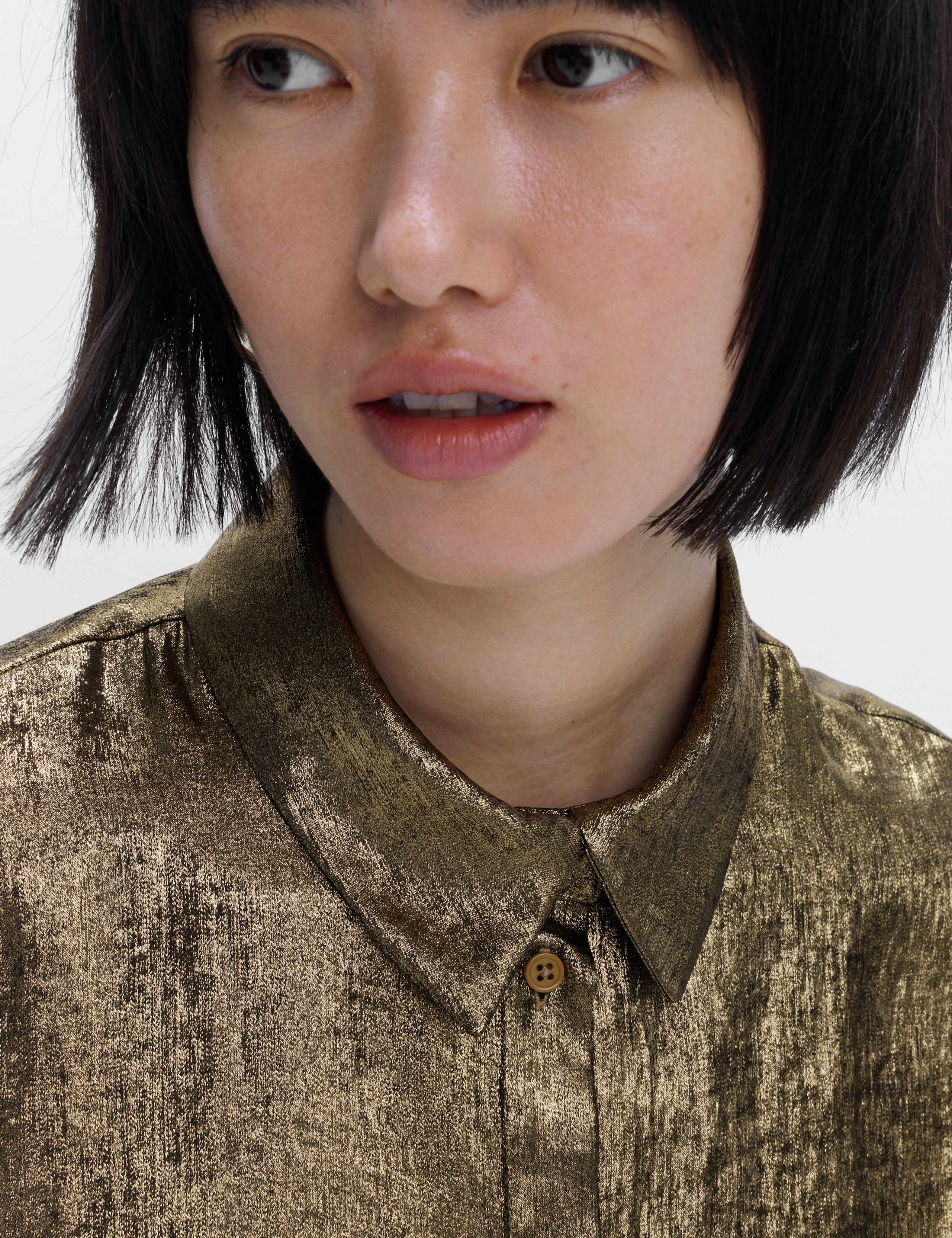 Foil Print Collared Shirt 4 of 8