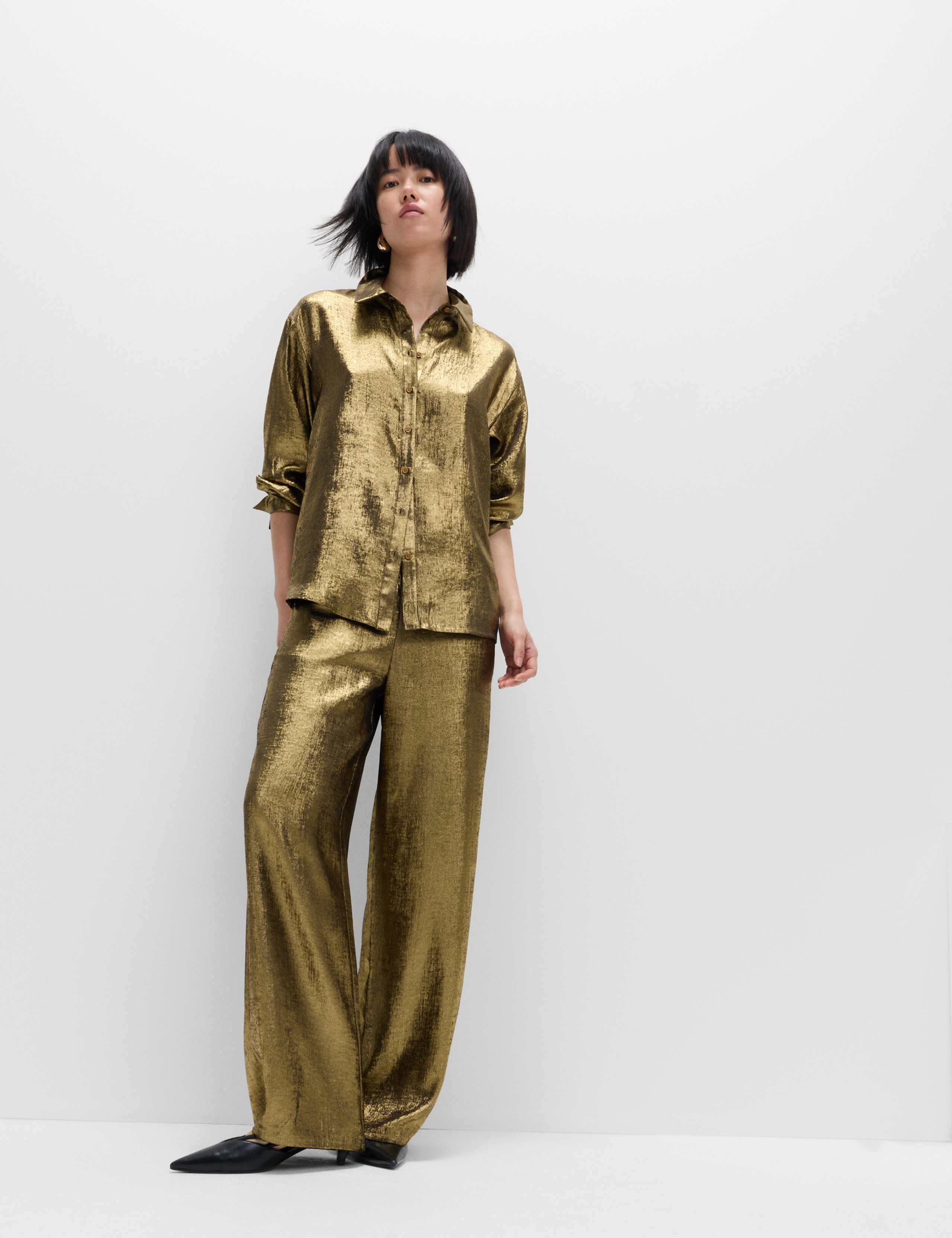 Foil Print Collared Shirt 5 of 8