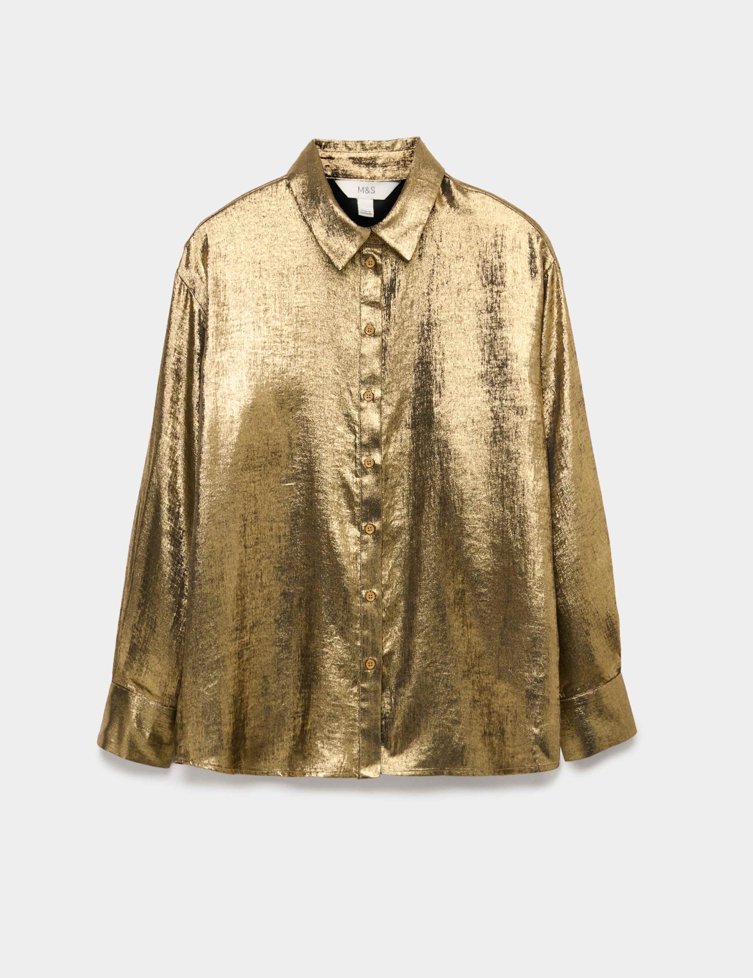Foil Print Collared Shirt 2 of 8