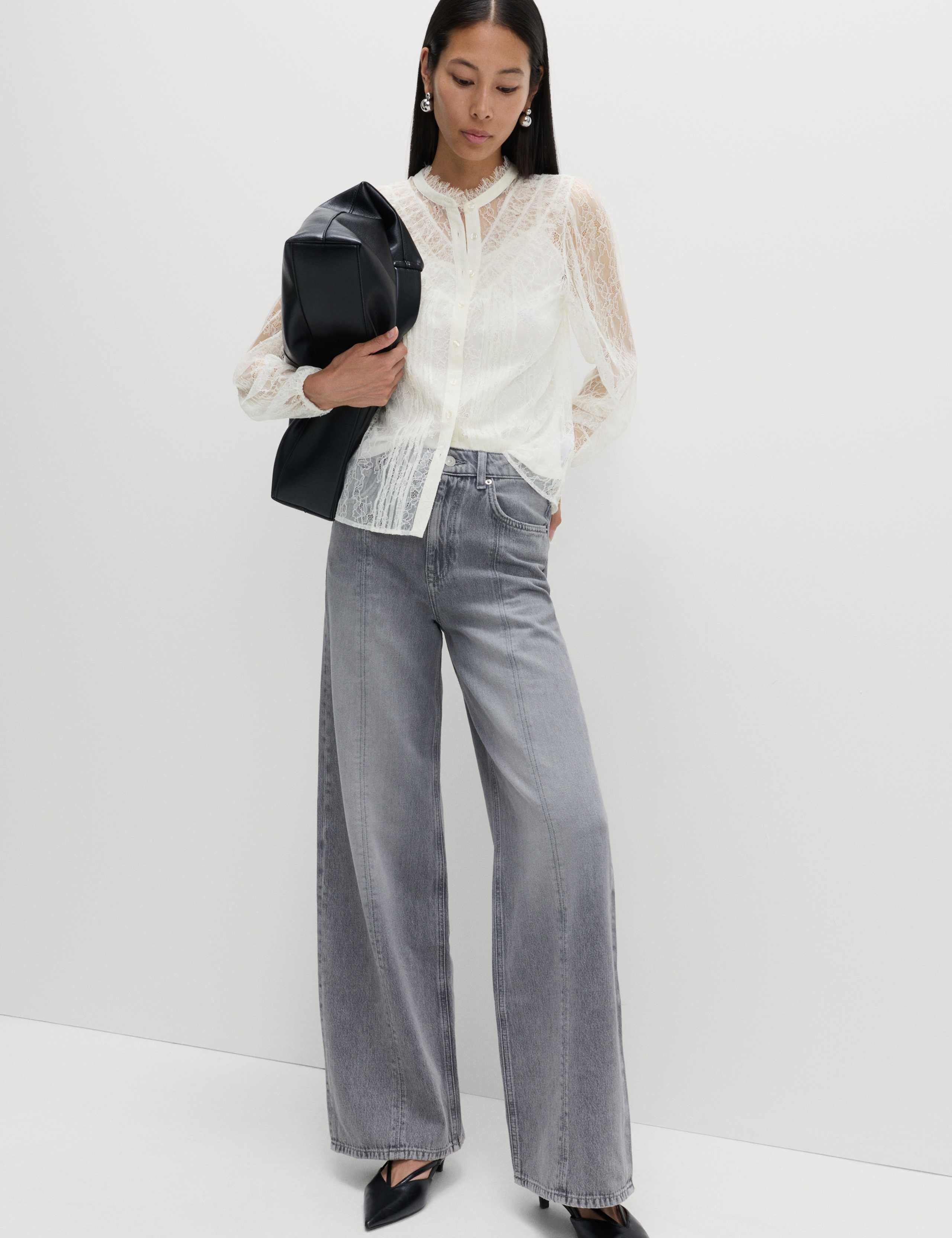 Lace High Neck Shirt 3 of 5