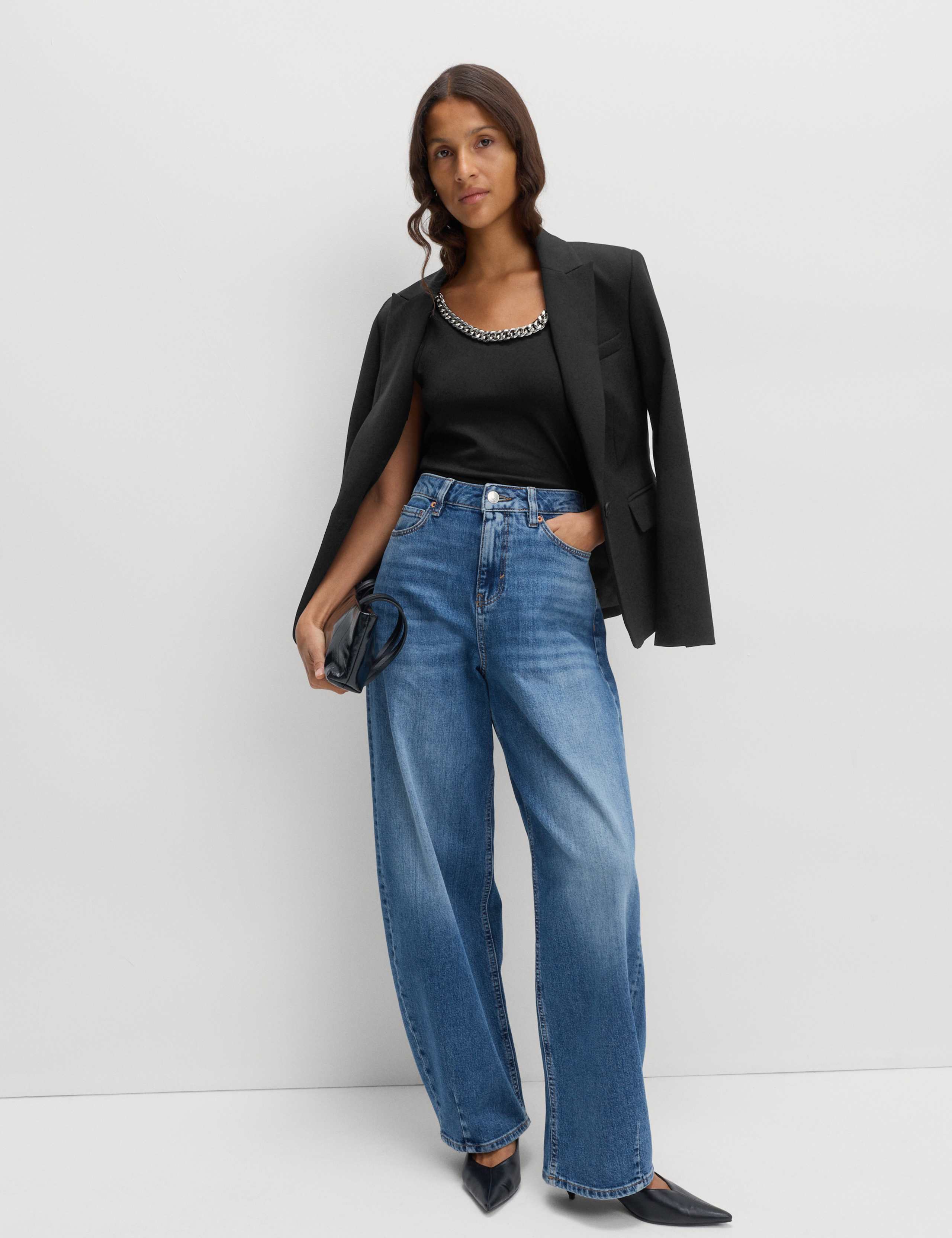 Chain Detail Scoop Neck Cami Top 3 of 5