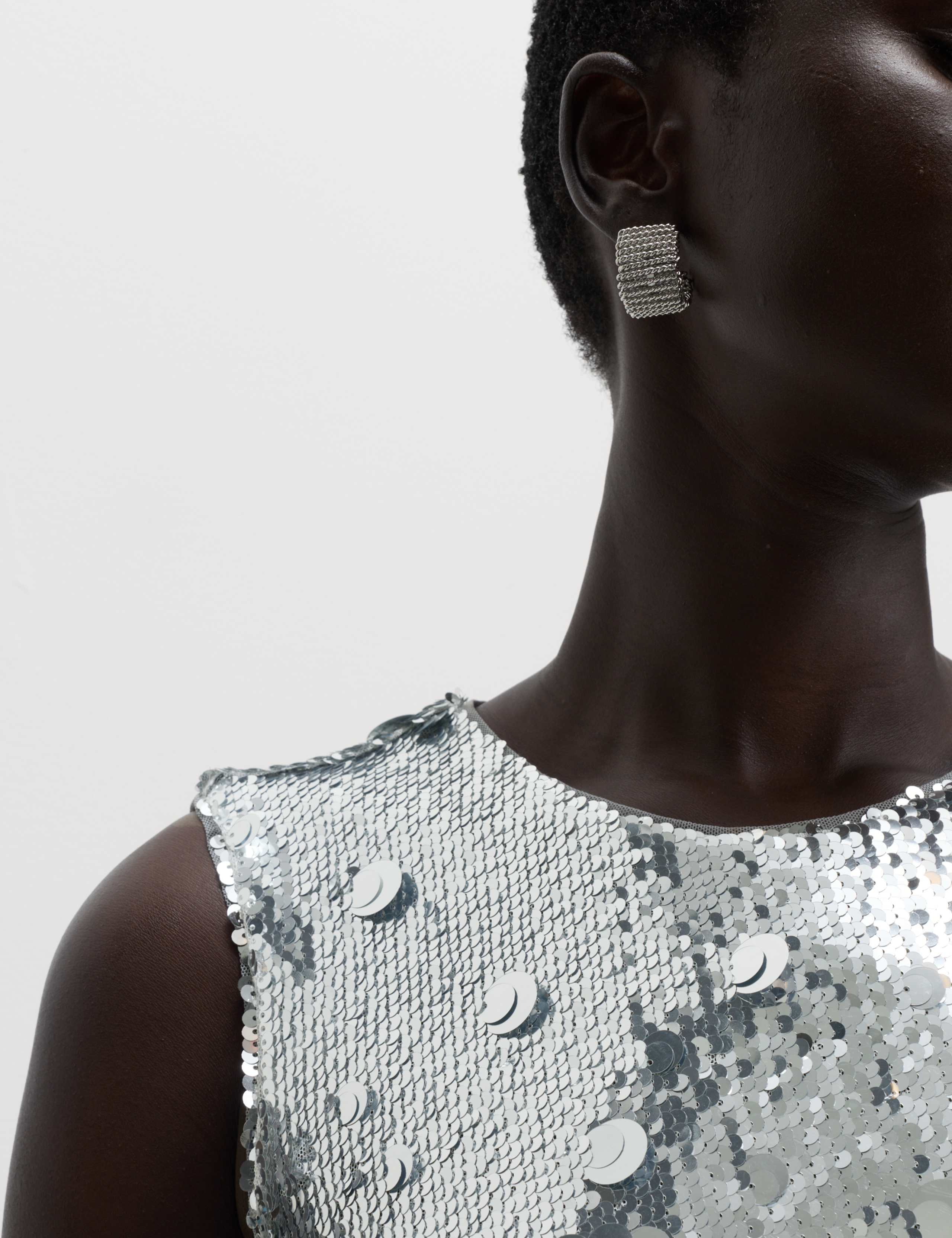 Sequin Floral Shell Top 3 of 5