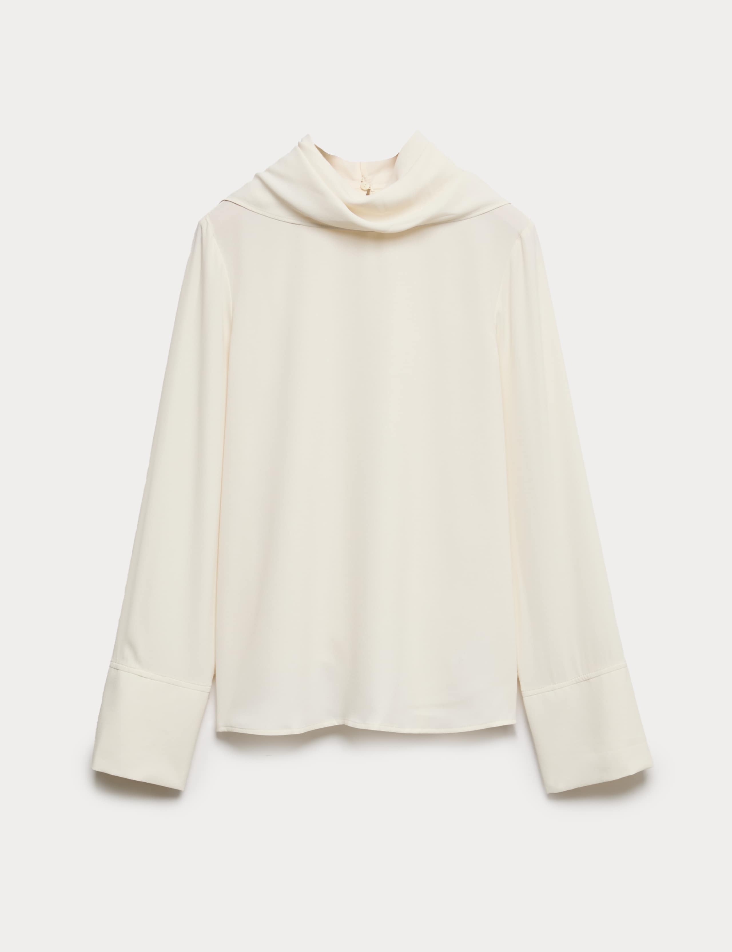 Scarf Neck Blouse 2 of 6