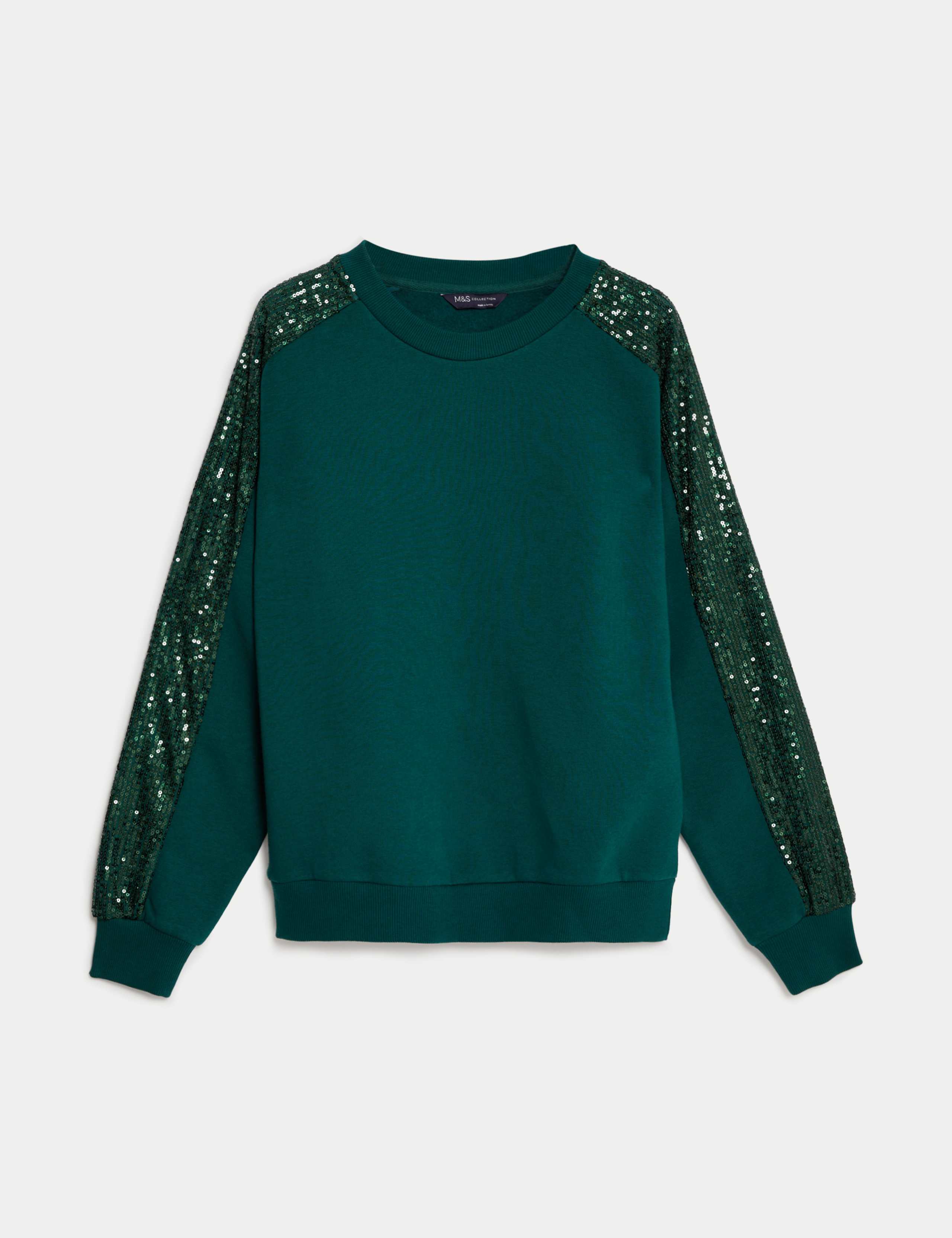 Cotton Rich Jersey Sequin Sweatshirt 2 of 5