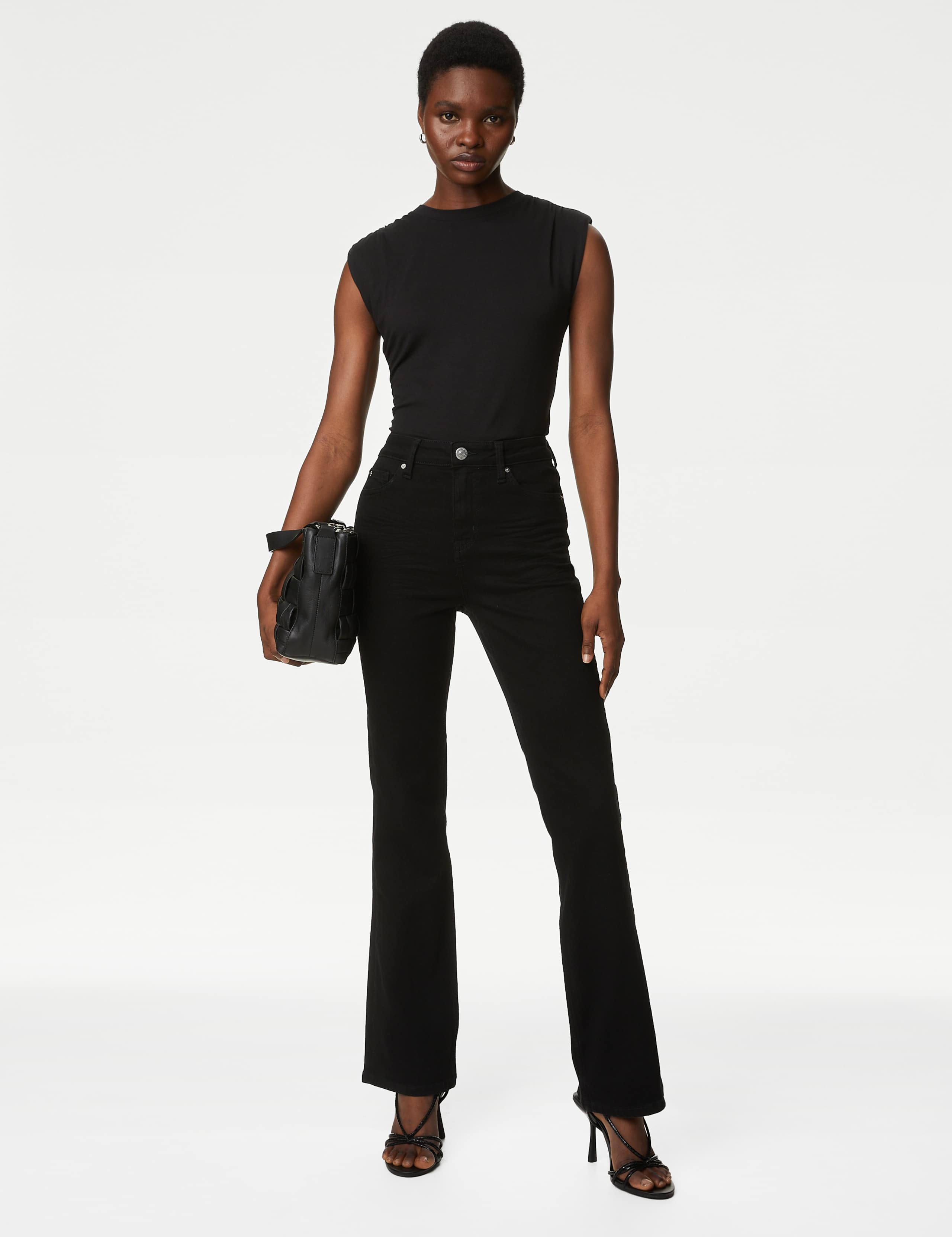 Jersey Padded Shoulder Top 3 of 5