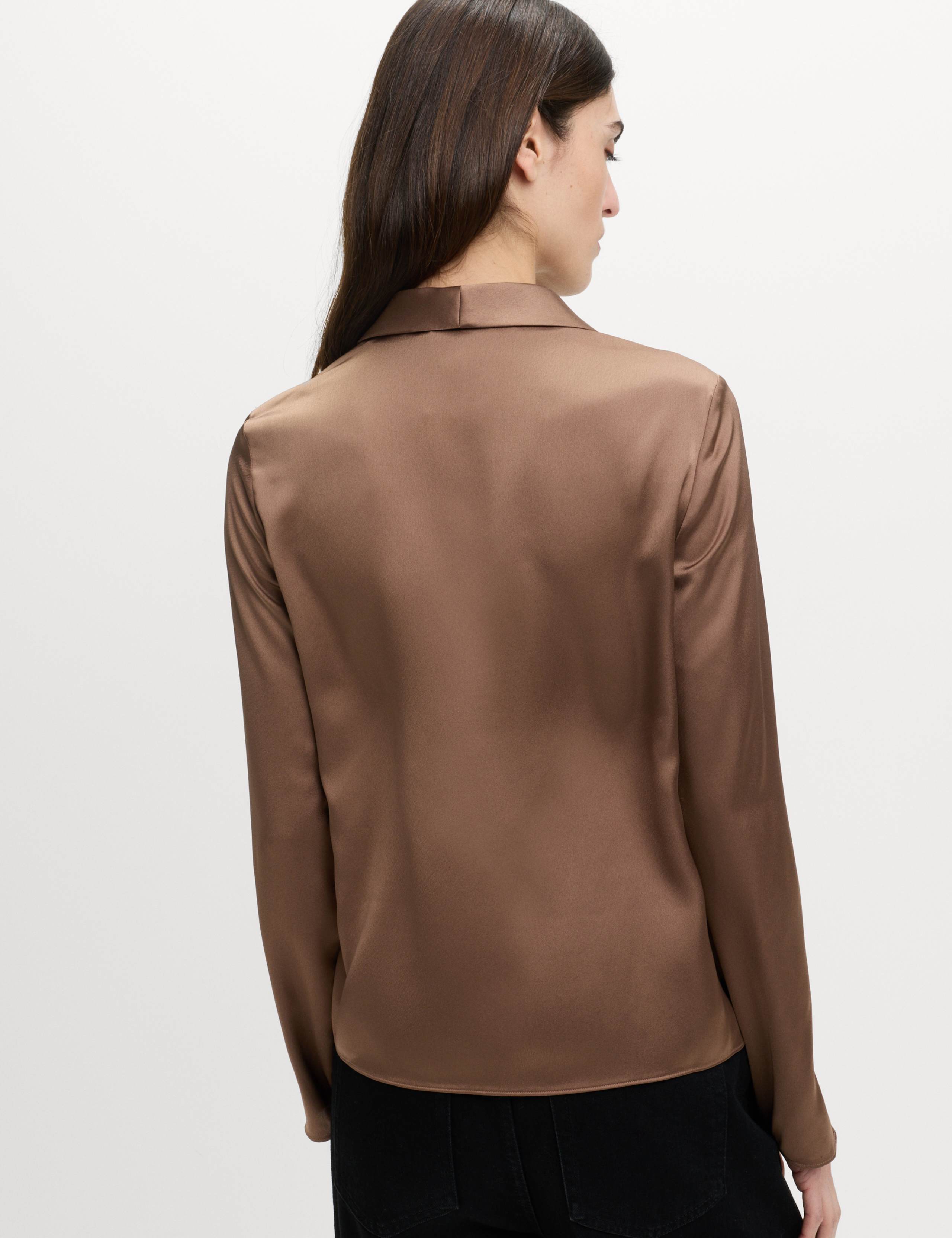 Satin Shawl Collar Shirt 4 of 5