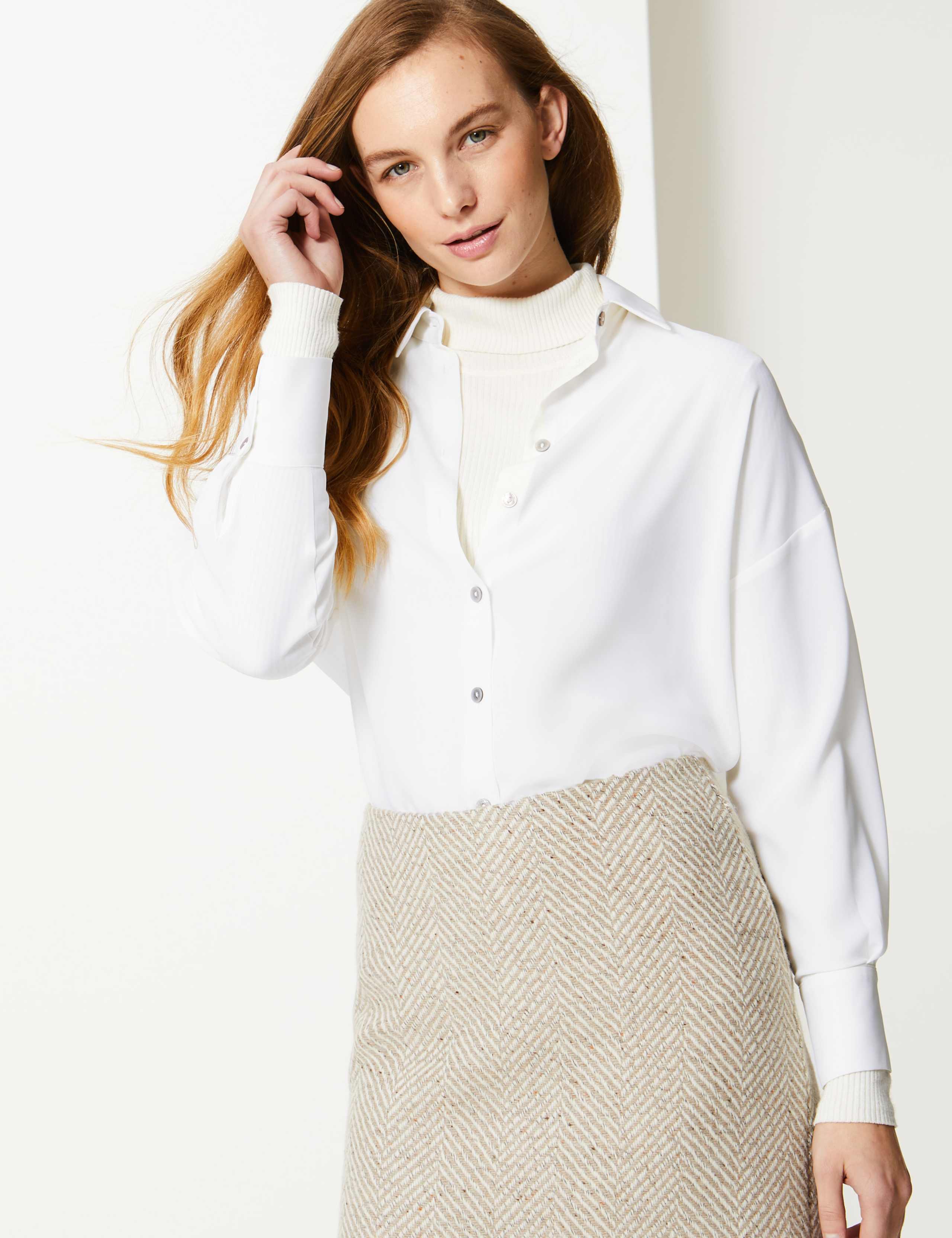 Oversized Long Sleeve Shirt 1 of 4