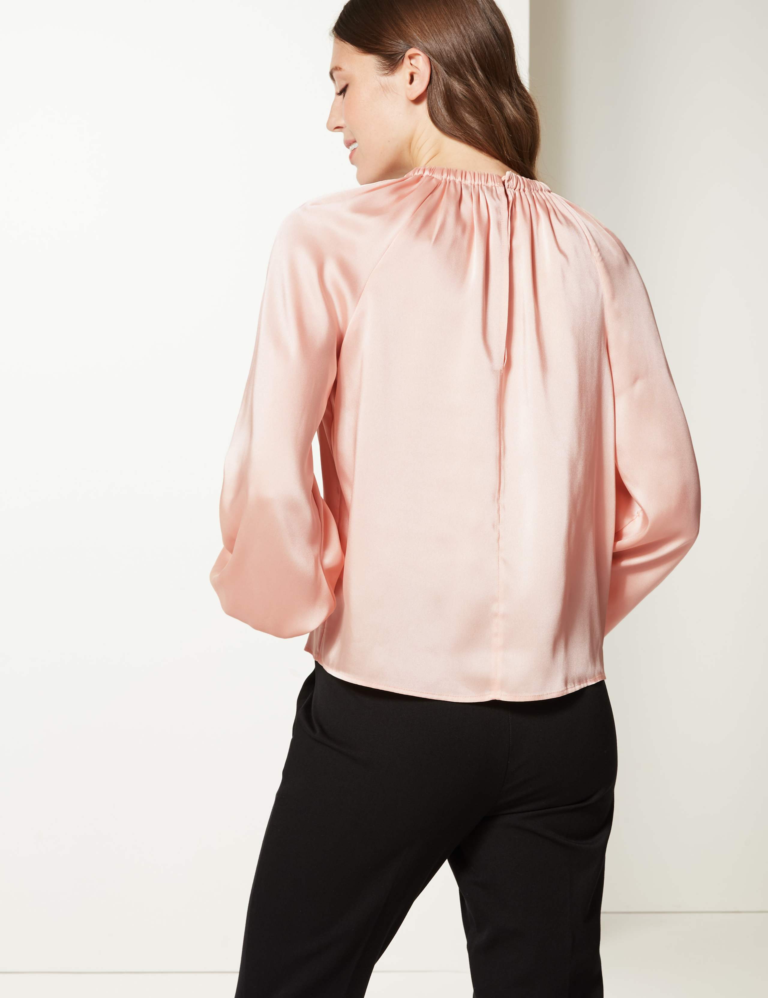 Round Neck Long Sleeve Blouse 3 of 3