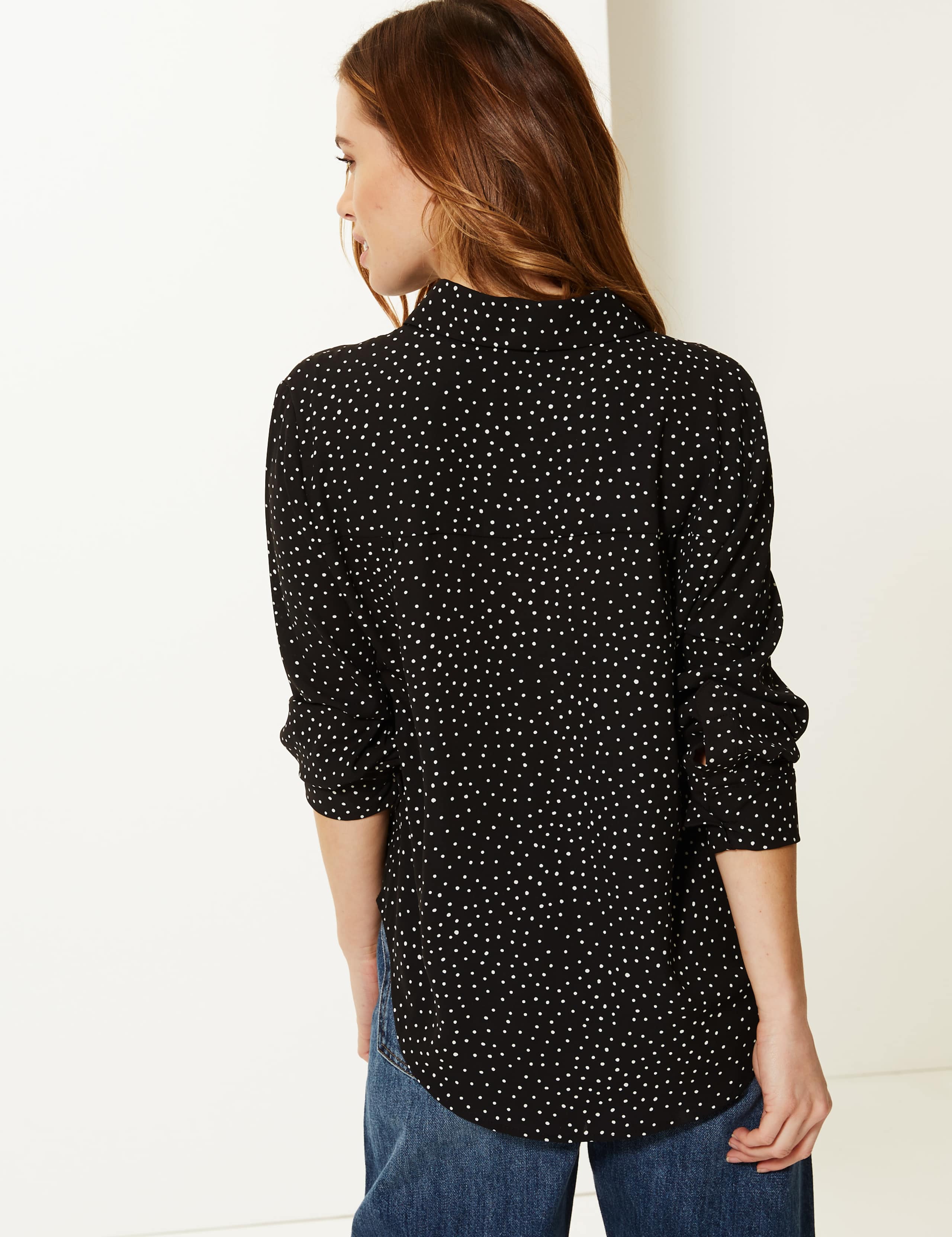 PETITE Polka Dot Long Sleeve Shirt 3 of 3