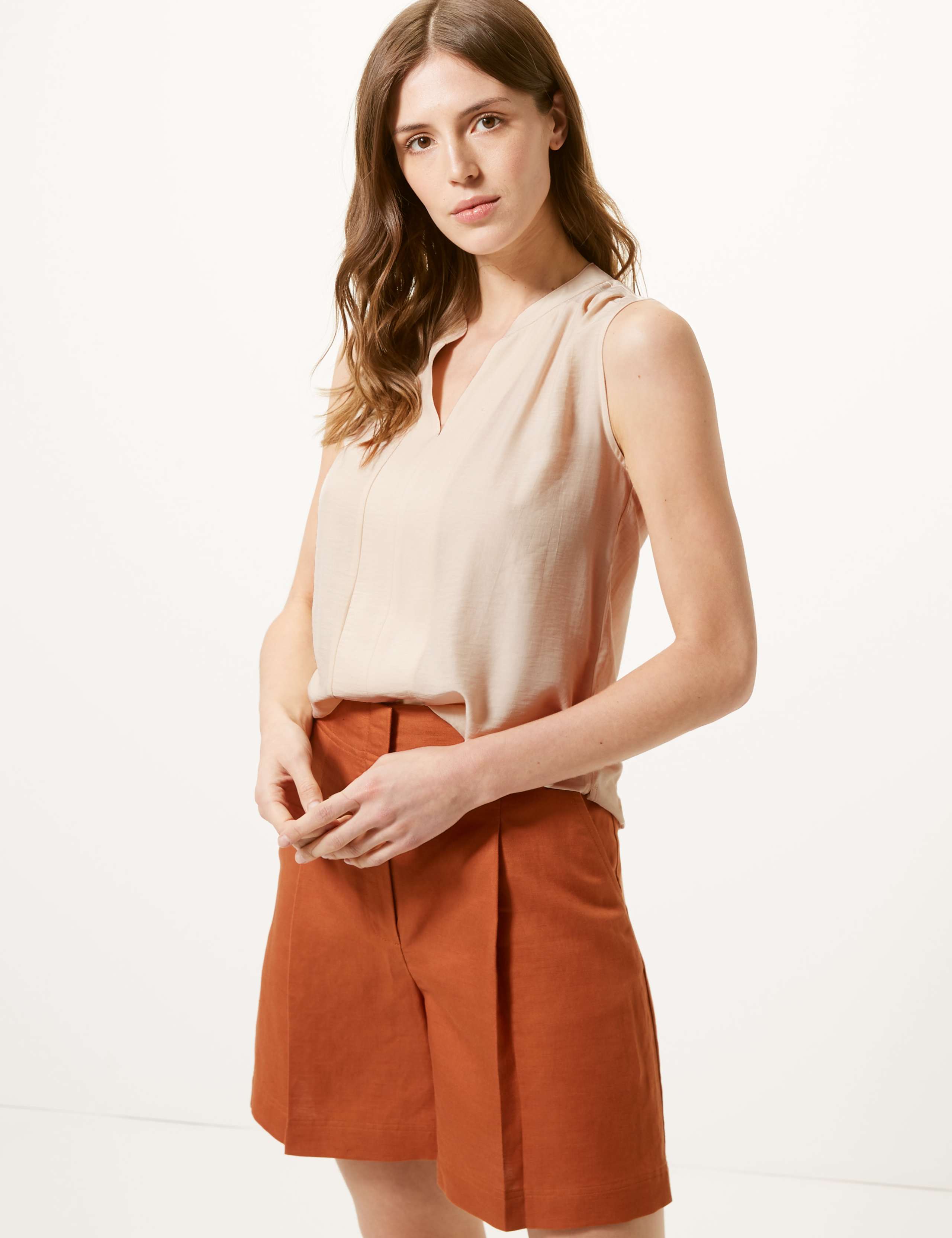 V-Neck Shell Top 1 of 4