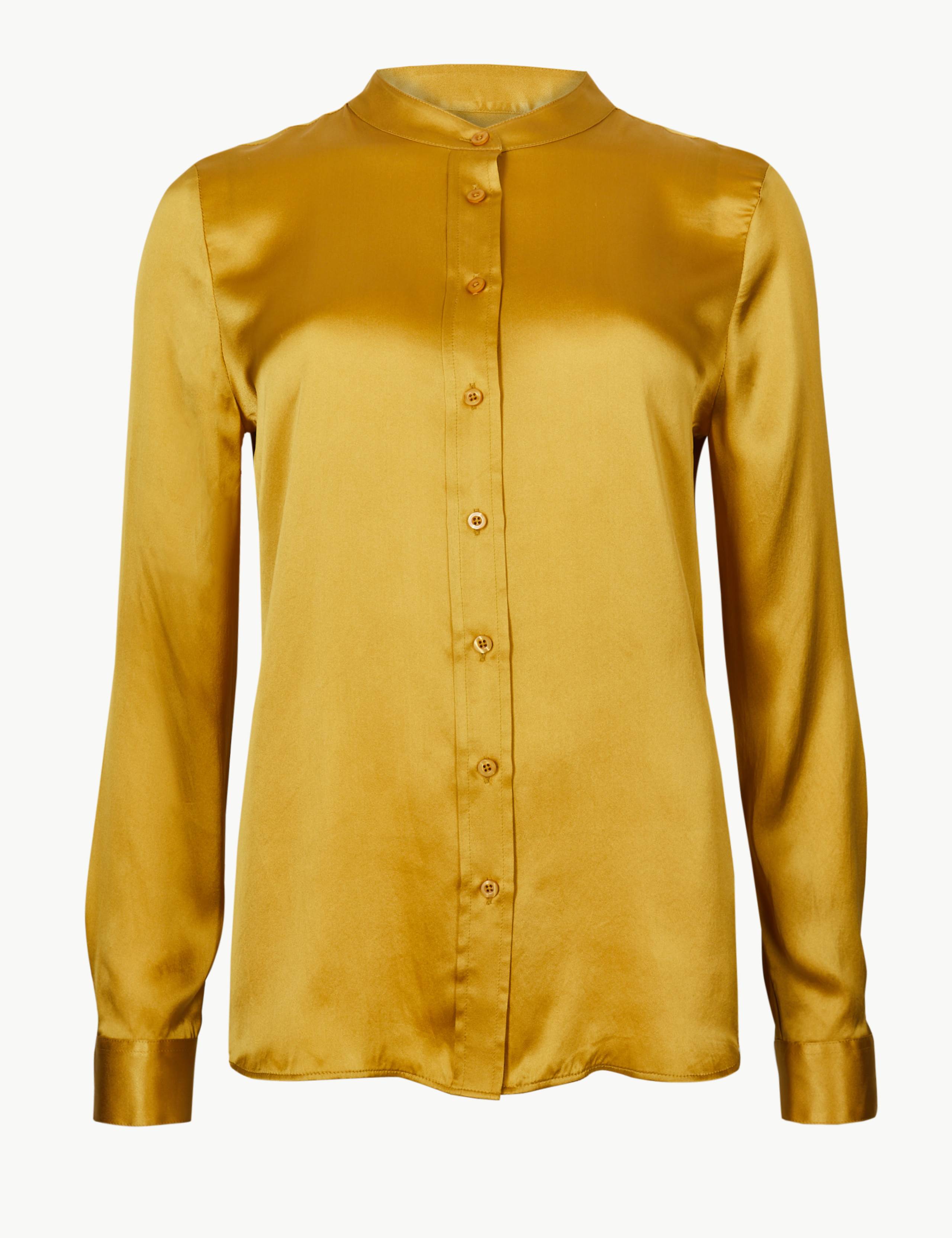 Pure Silk Button Detailed Shirt 2 of 4
