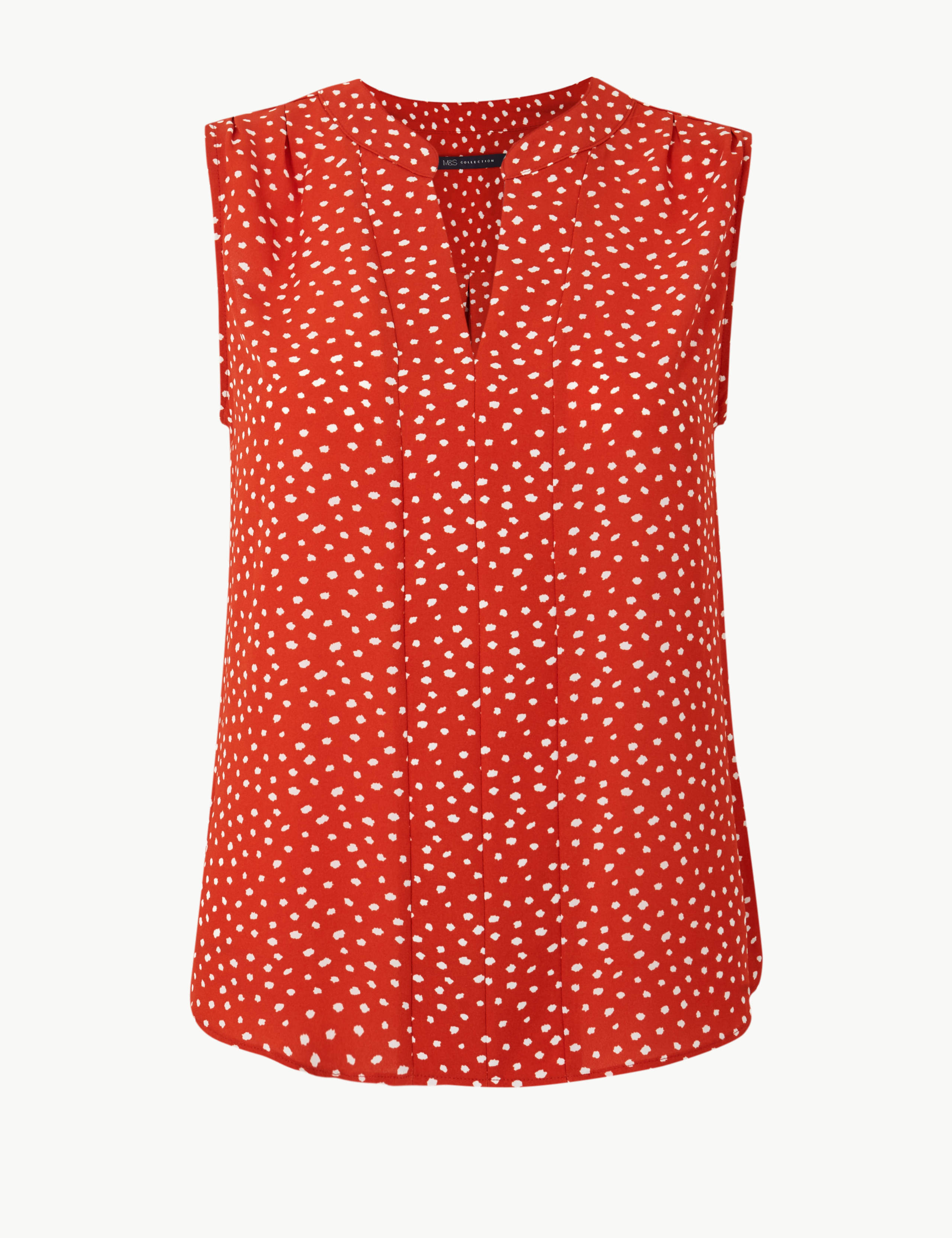 PETITE Polka Dot Shell Top 2 of 4