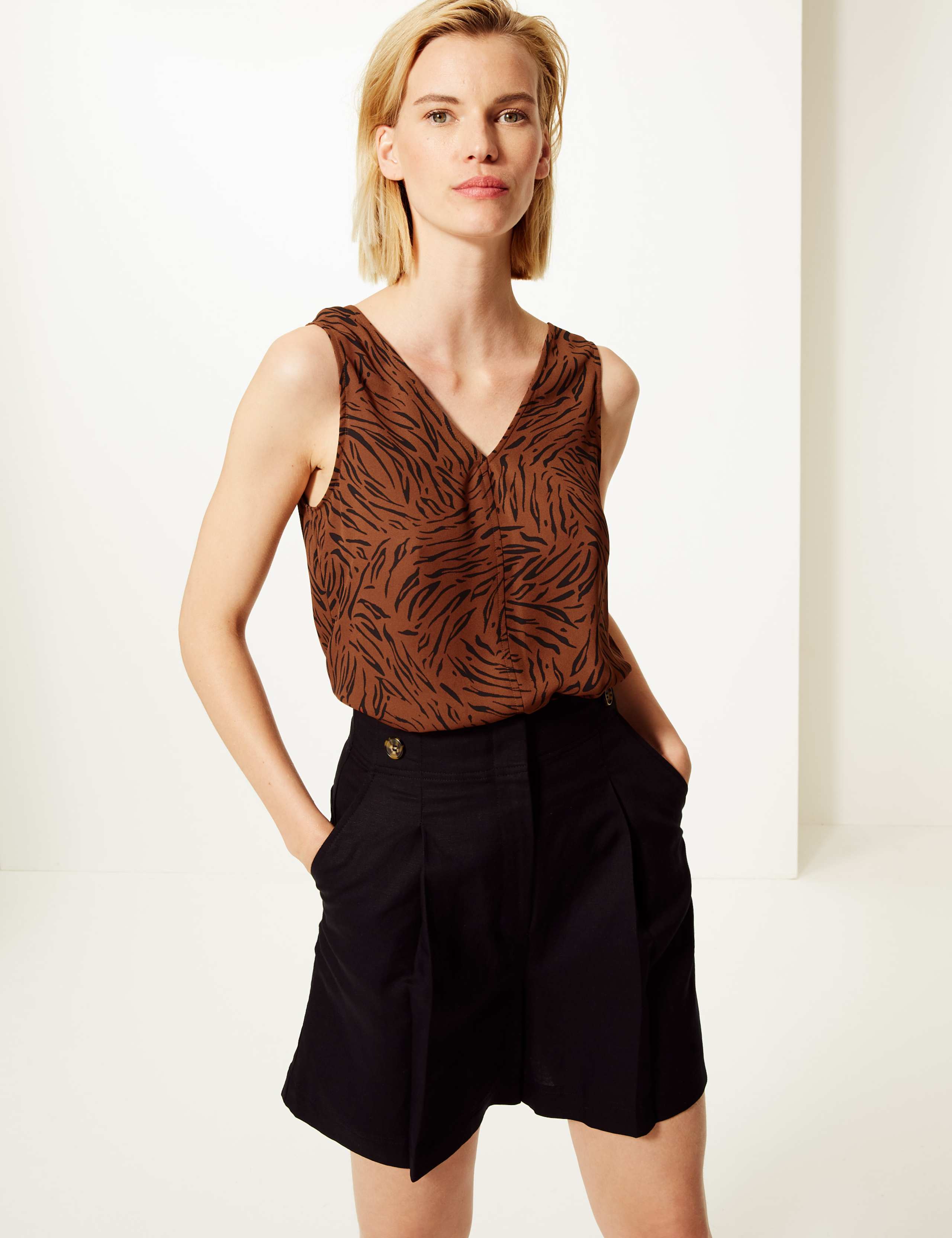 Animal Print Vest Top 1 of 3