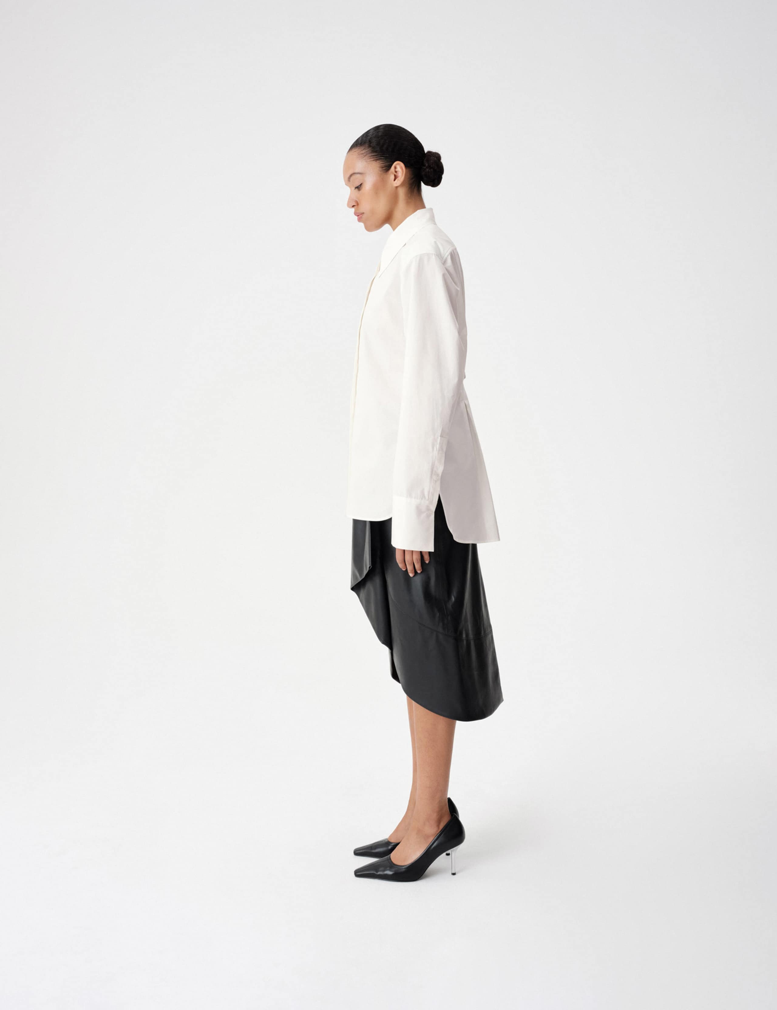 Cotton Waisted Padded Shoulder Shirt 4 of 6