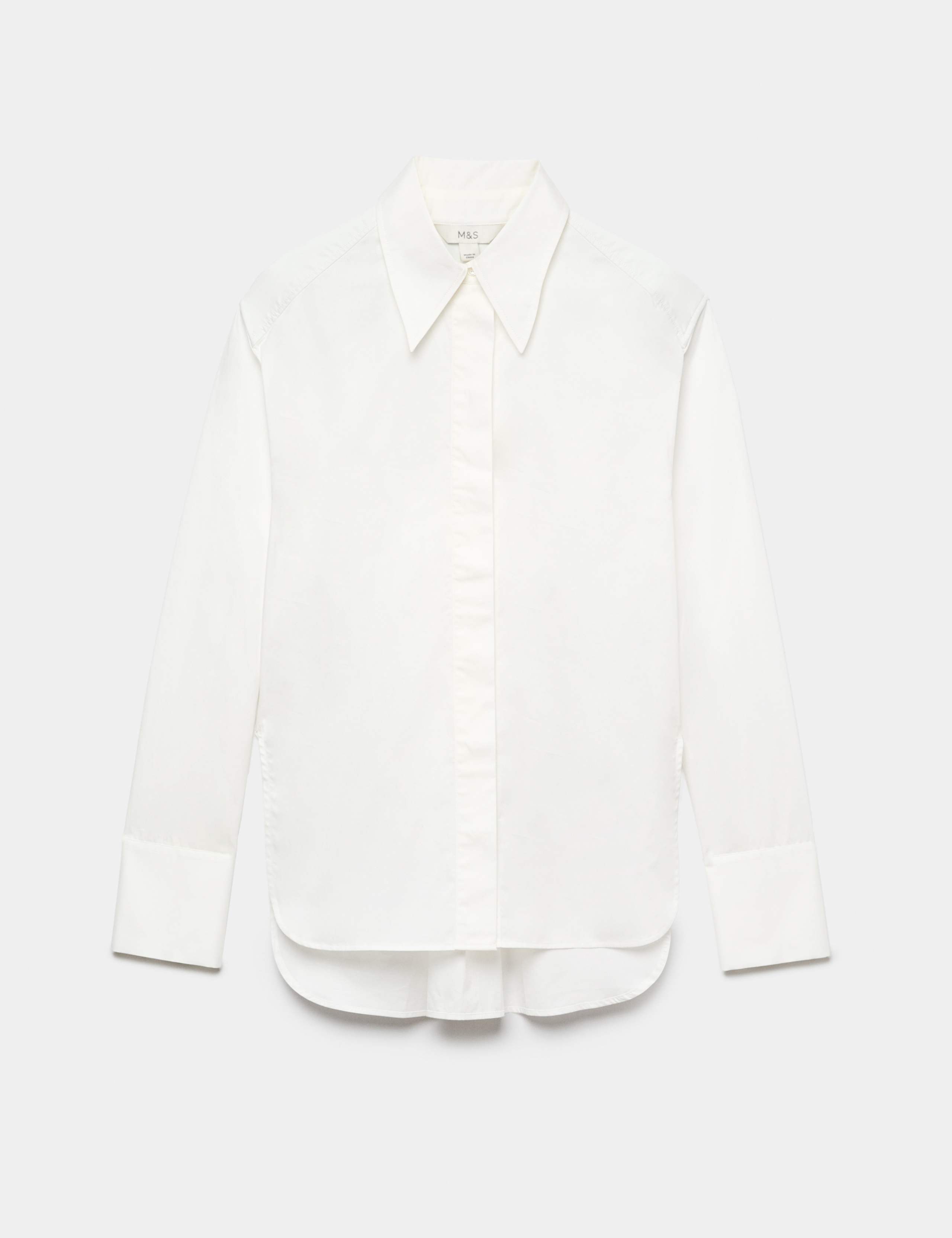 Cotton Waisted Padded Shoulder Shirt 2 of 6