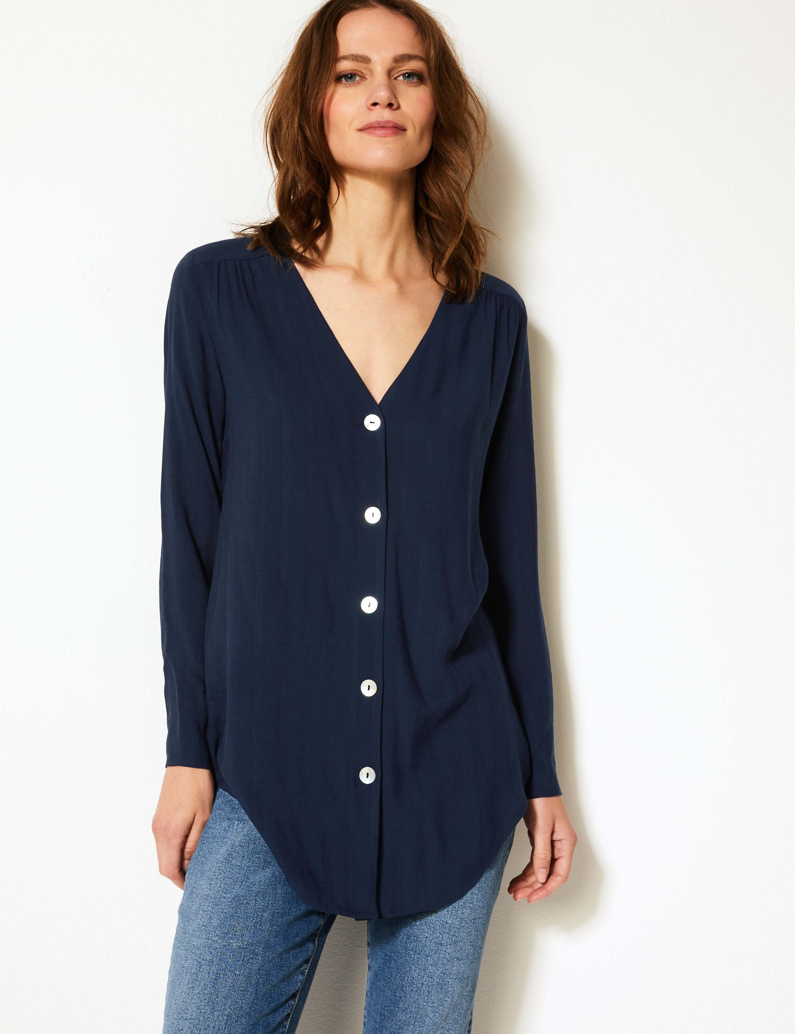 Button Detailed Longline Tunic 3 of 4