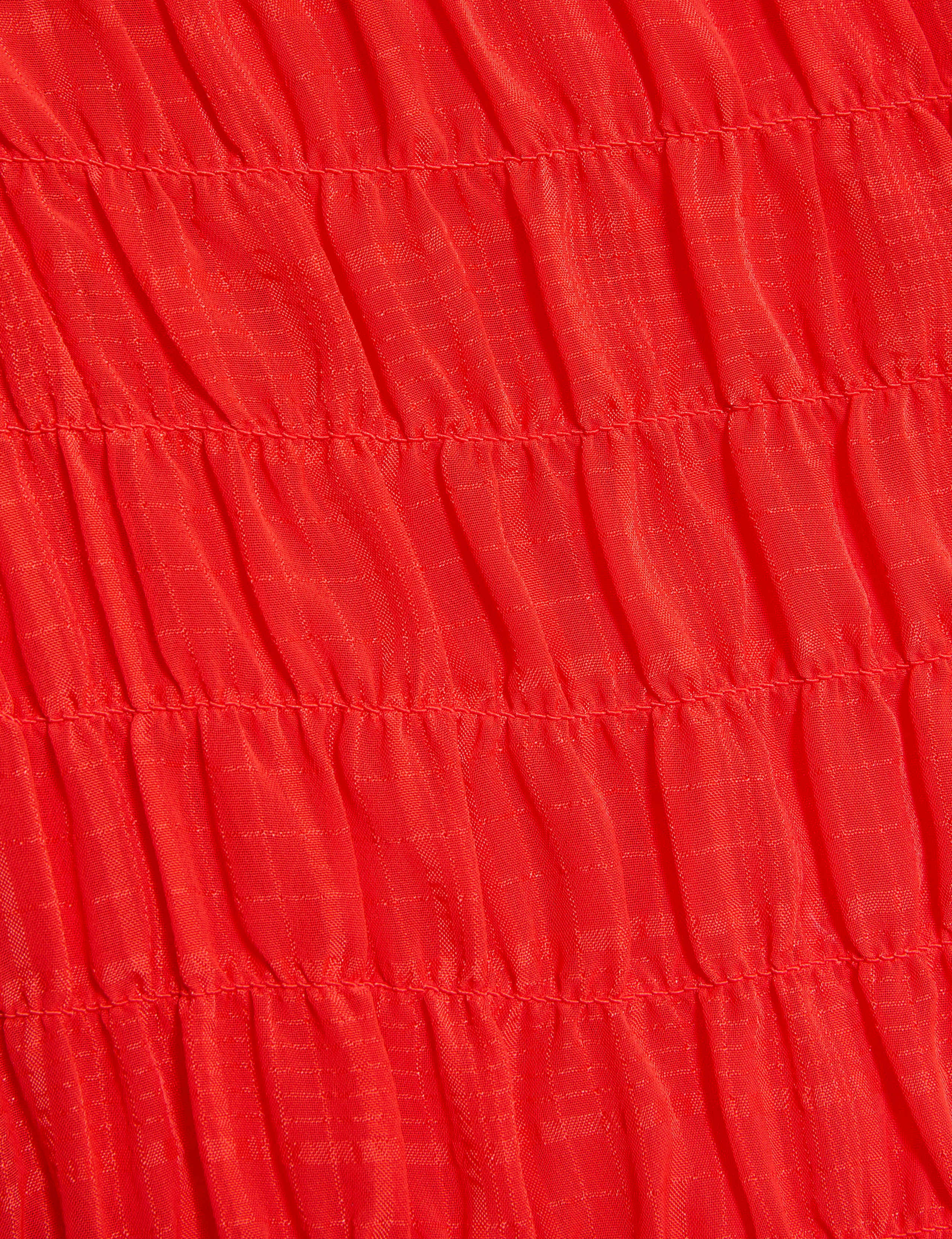 Shirred 3/4 Sleeve Button Through Blouse 7 of 7
