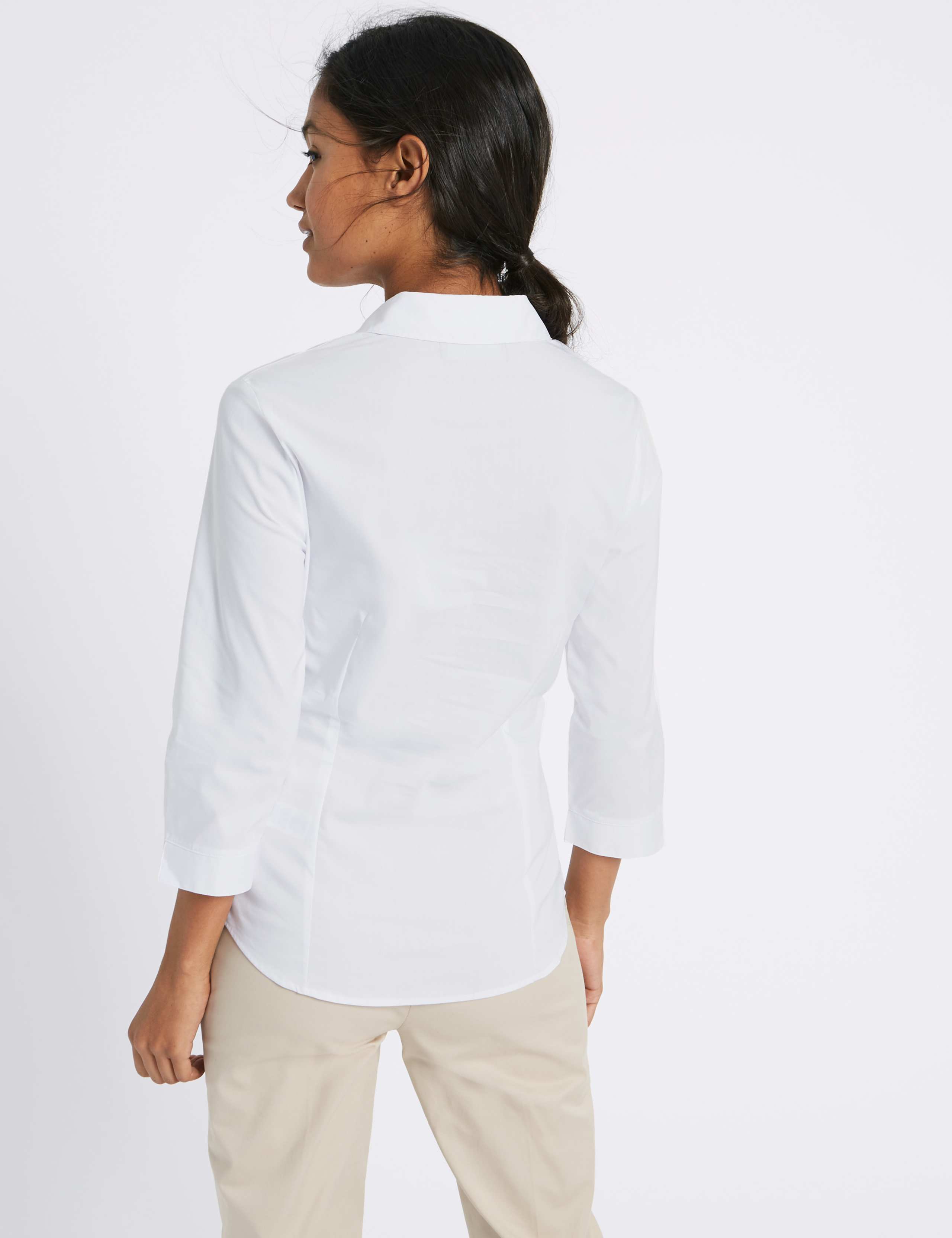 Cotton Rich 3/4 Sleeve Fuller Bust Shirt 4 of 4