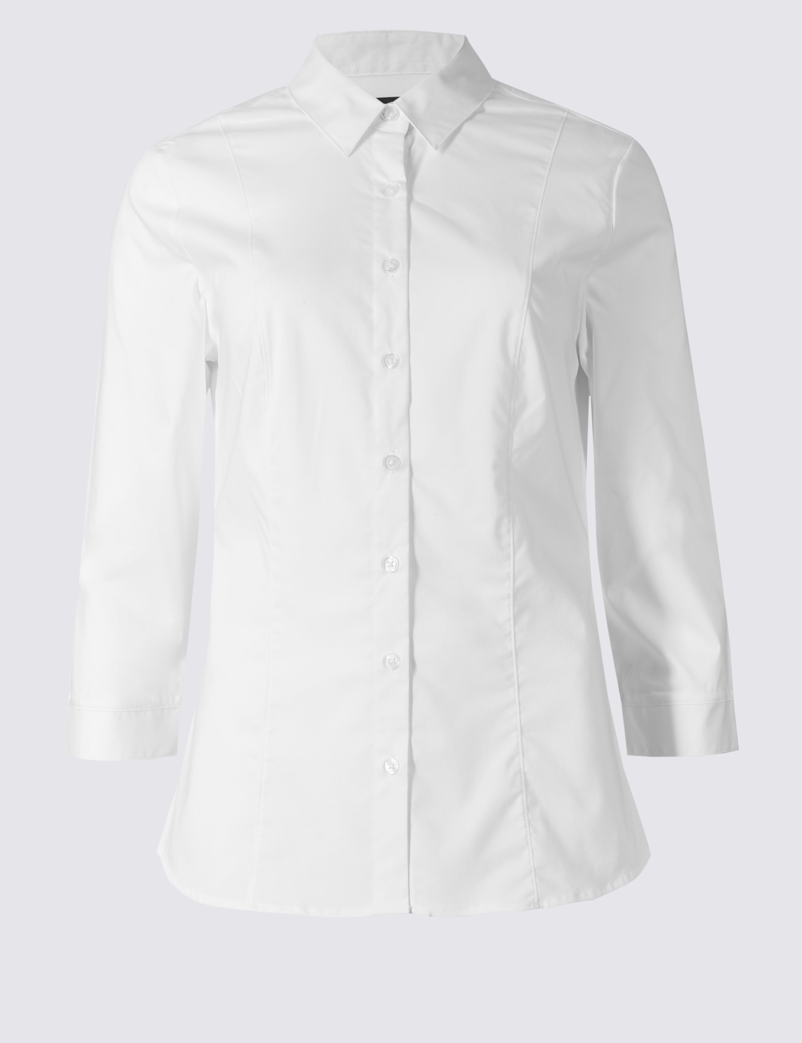 Cotton Rich 3/4 Sleeve Fuller Bust Shirt 2 of 4
