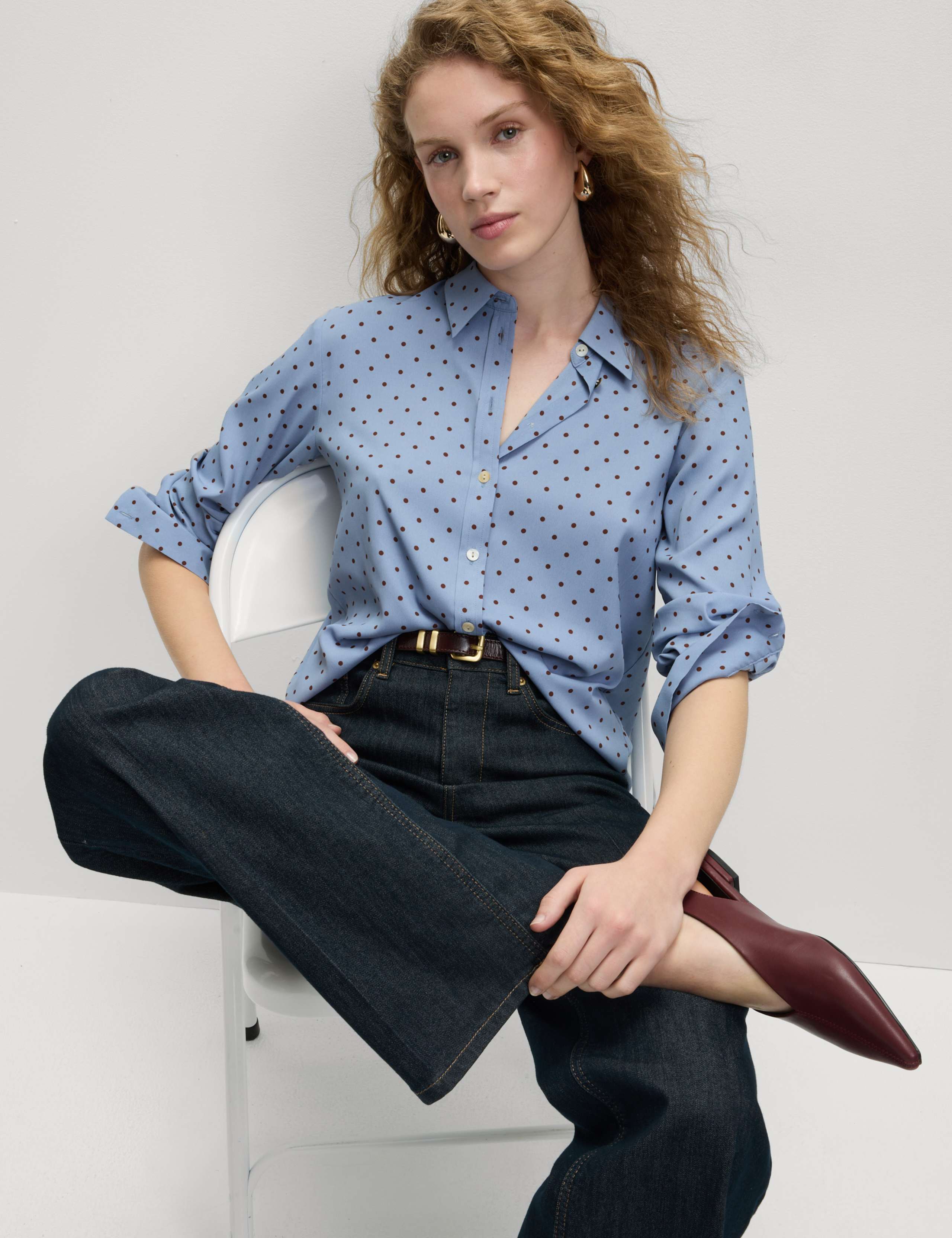 Printed Collared Button Through Shirt 1 of 6