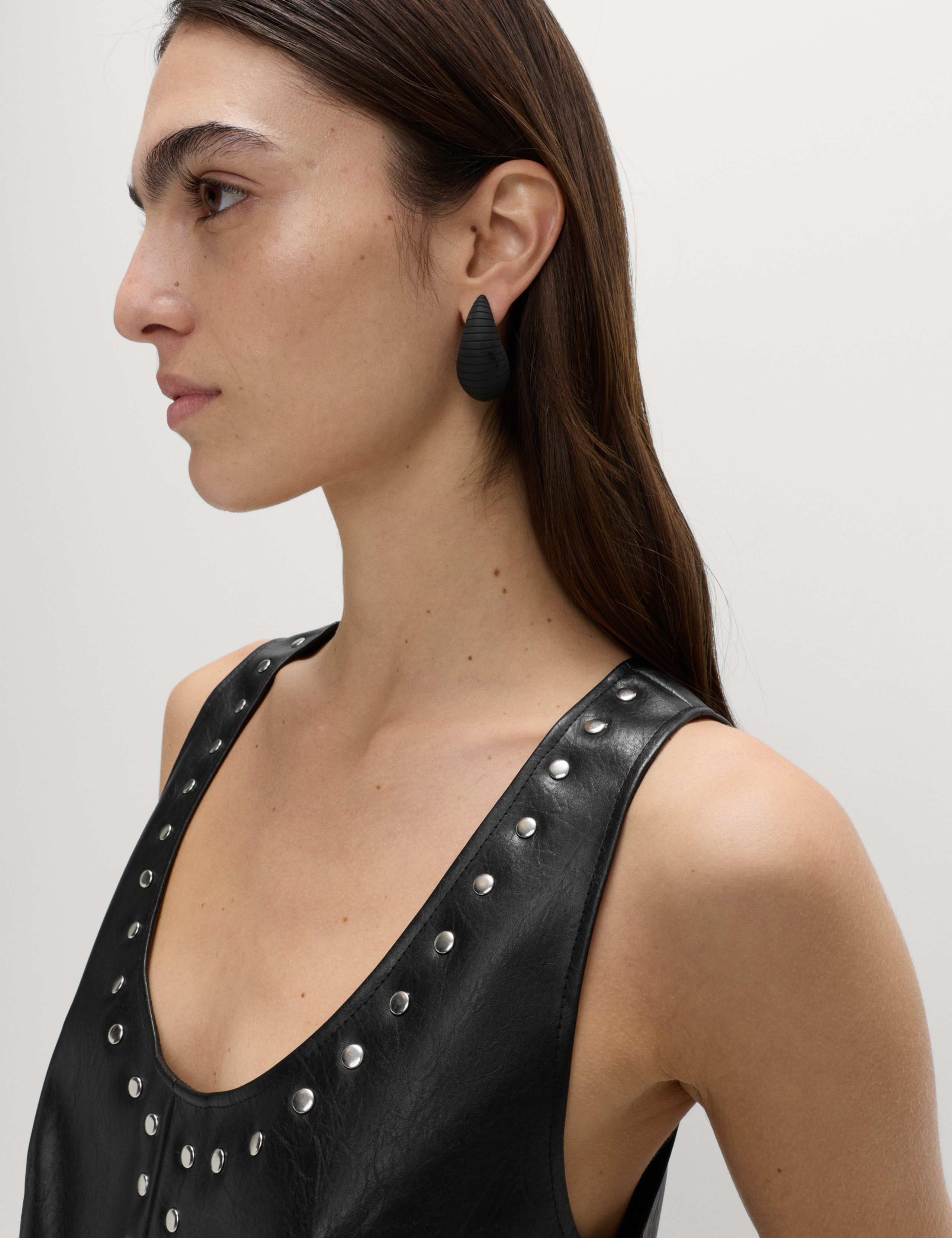 Faux Leather Studded Top 5 of 5