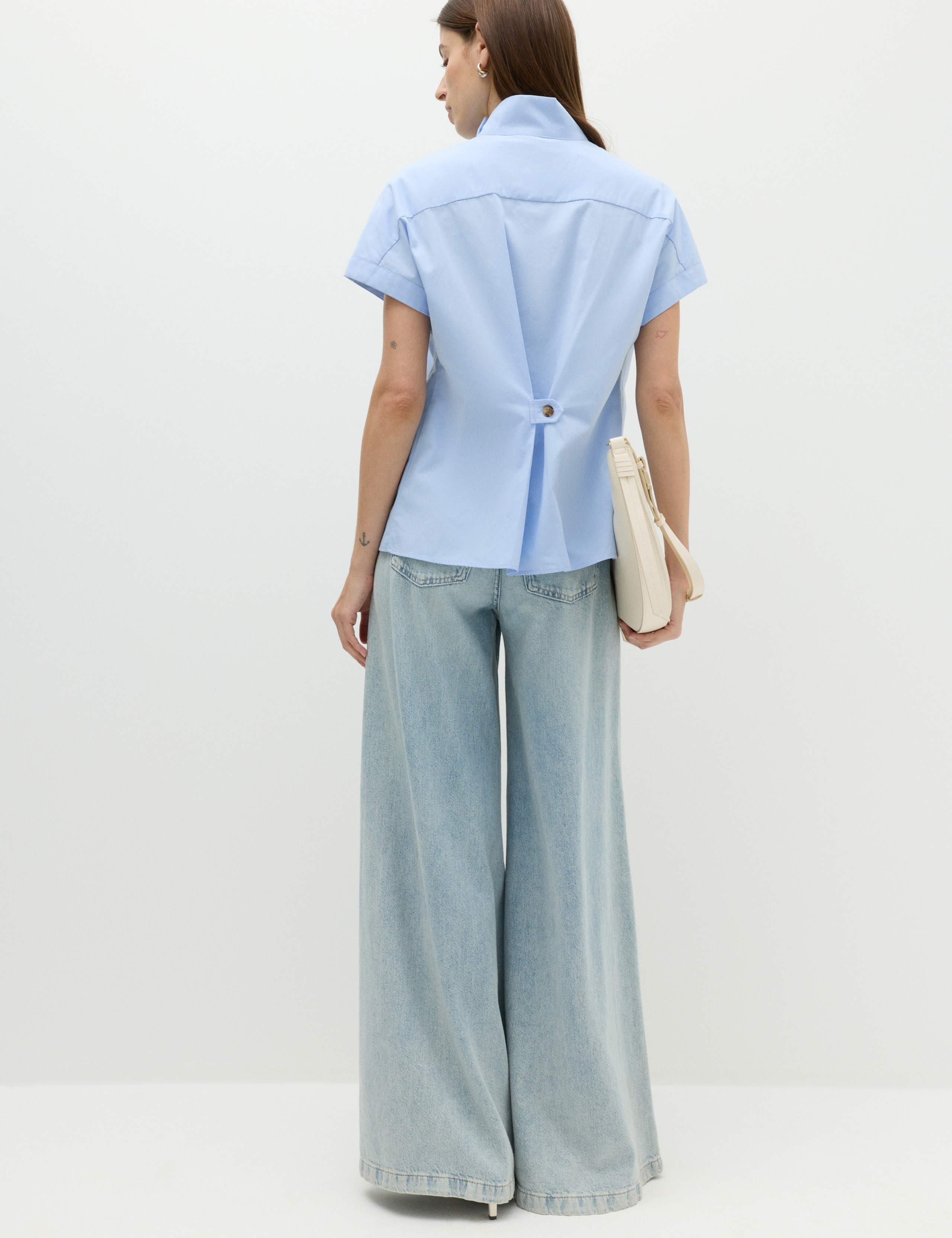 Funnel Neck Button Through Shirt 5 of 6