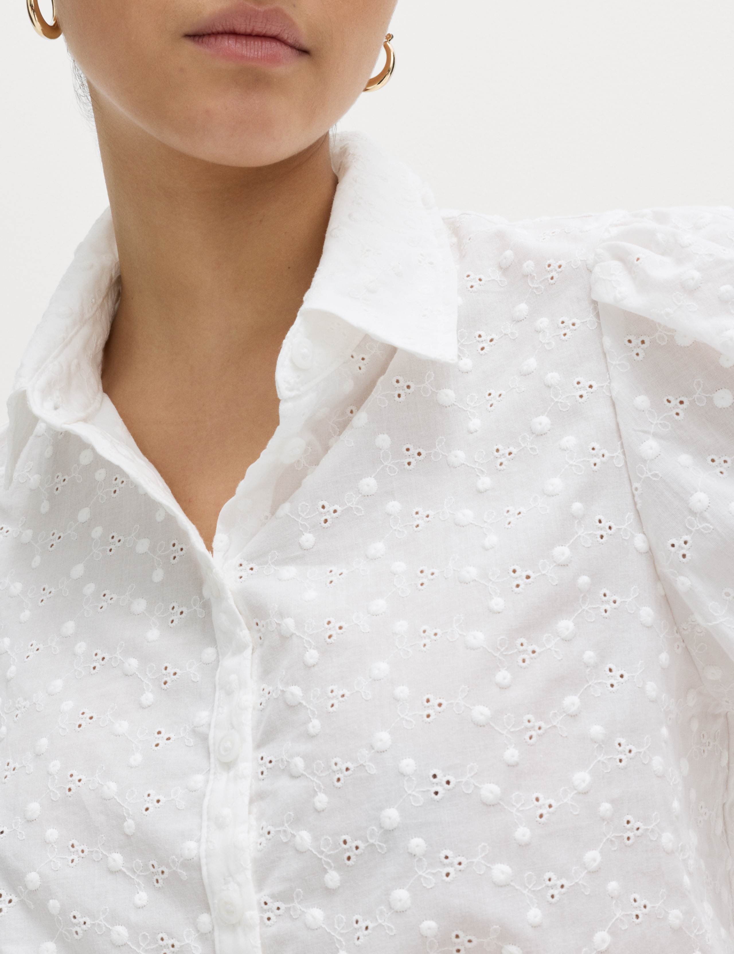Pure Cotton Embroidered Button Through Shirt 5 of 6