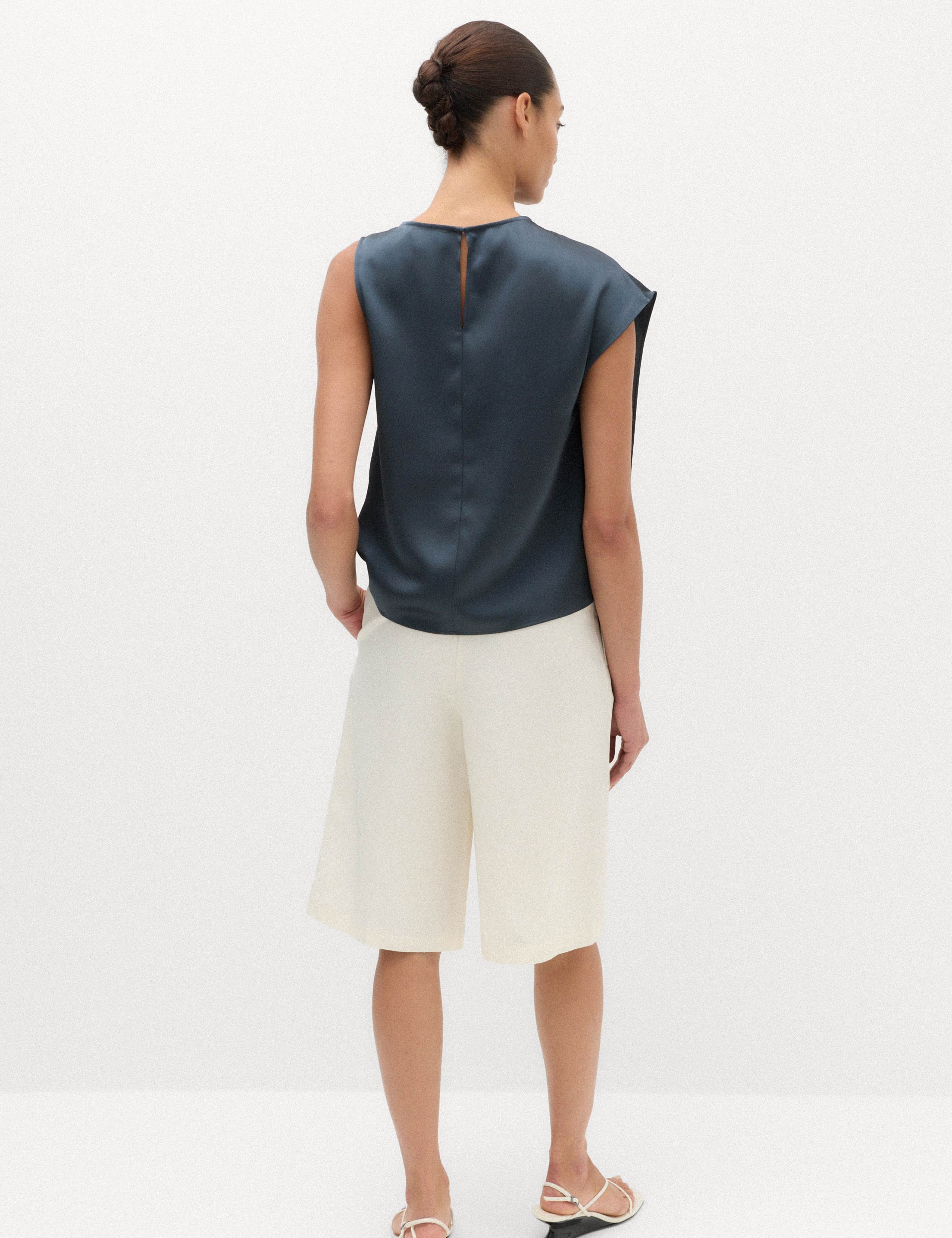 Satin Draped Detail Top 5 of 7