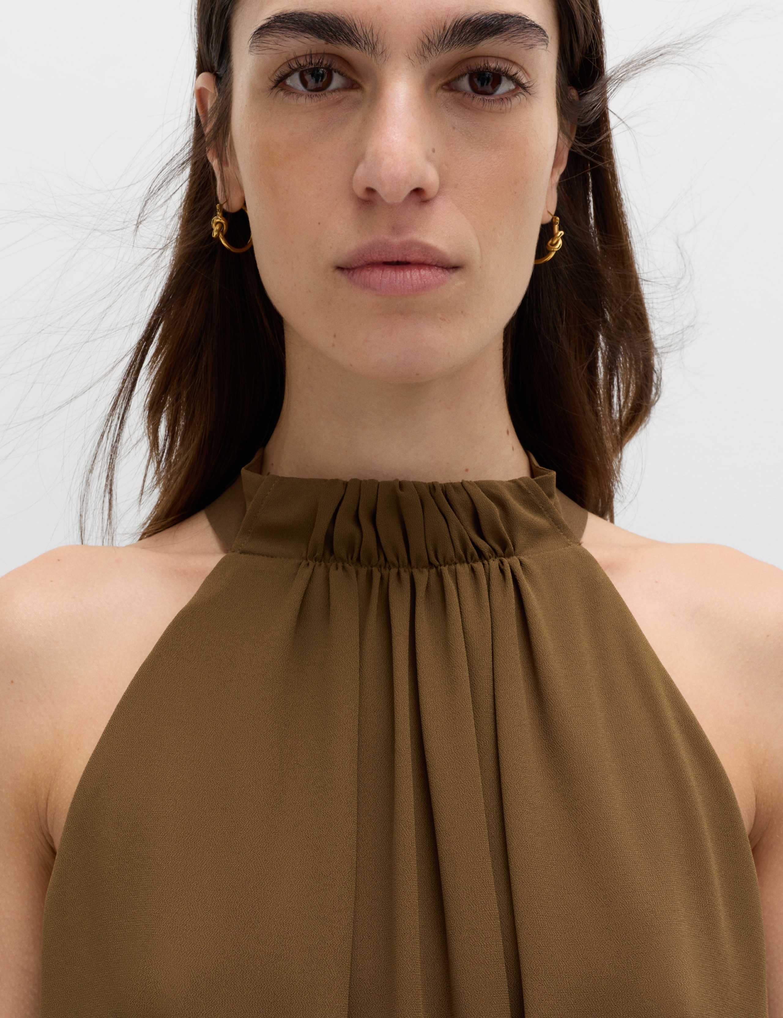 Draped Halter Neck Longline Top 4 of 7