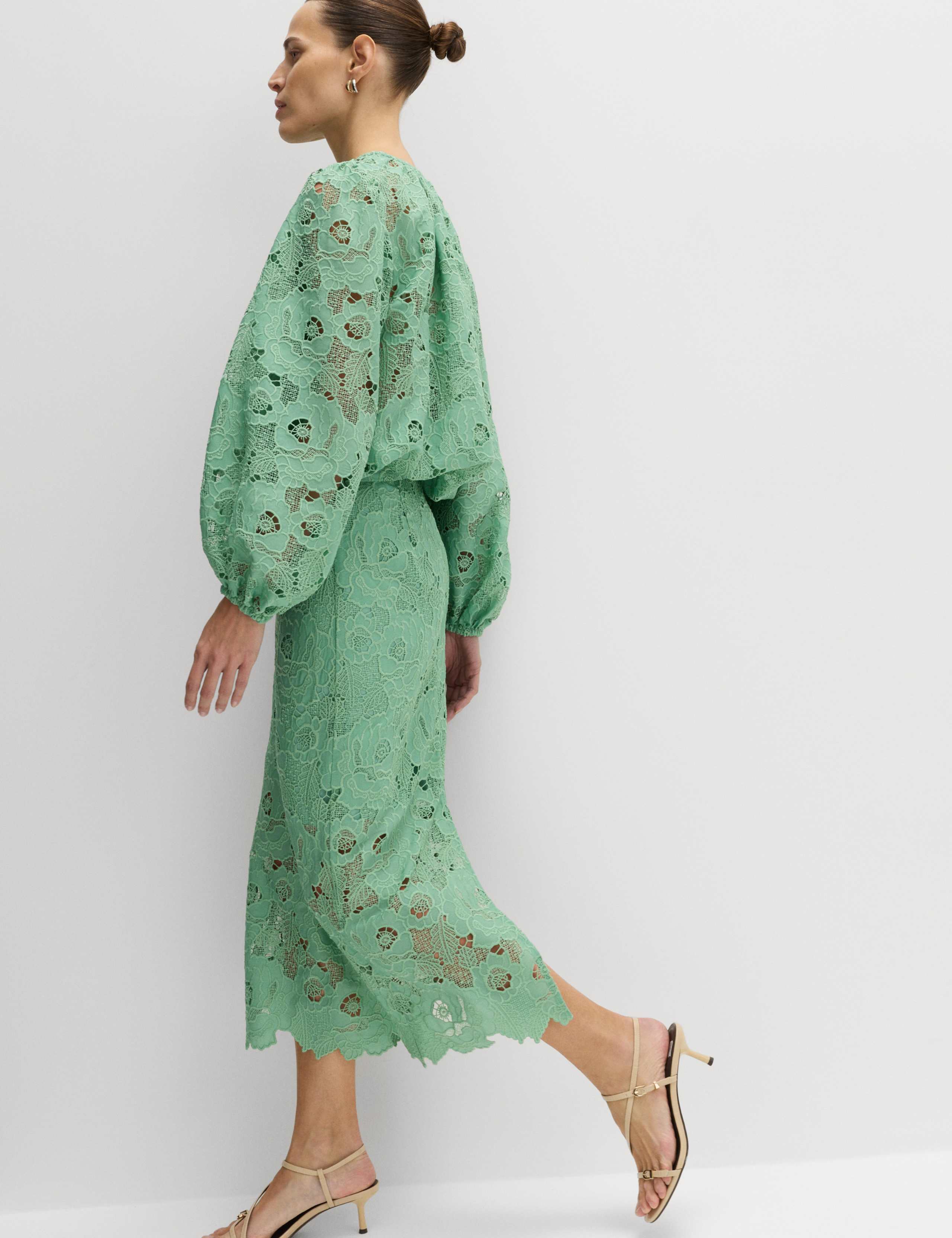 Lace Cutwork Detail Blouse 6 of 6