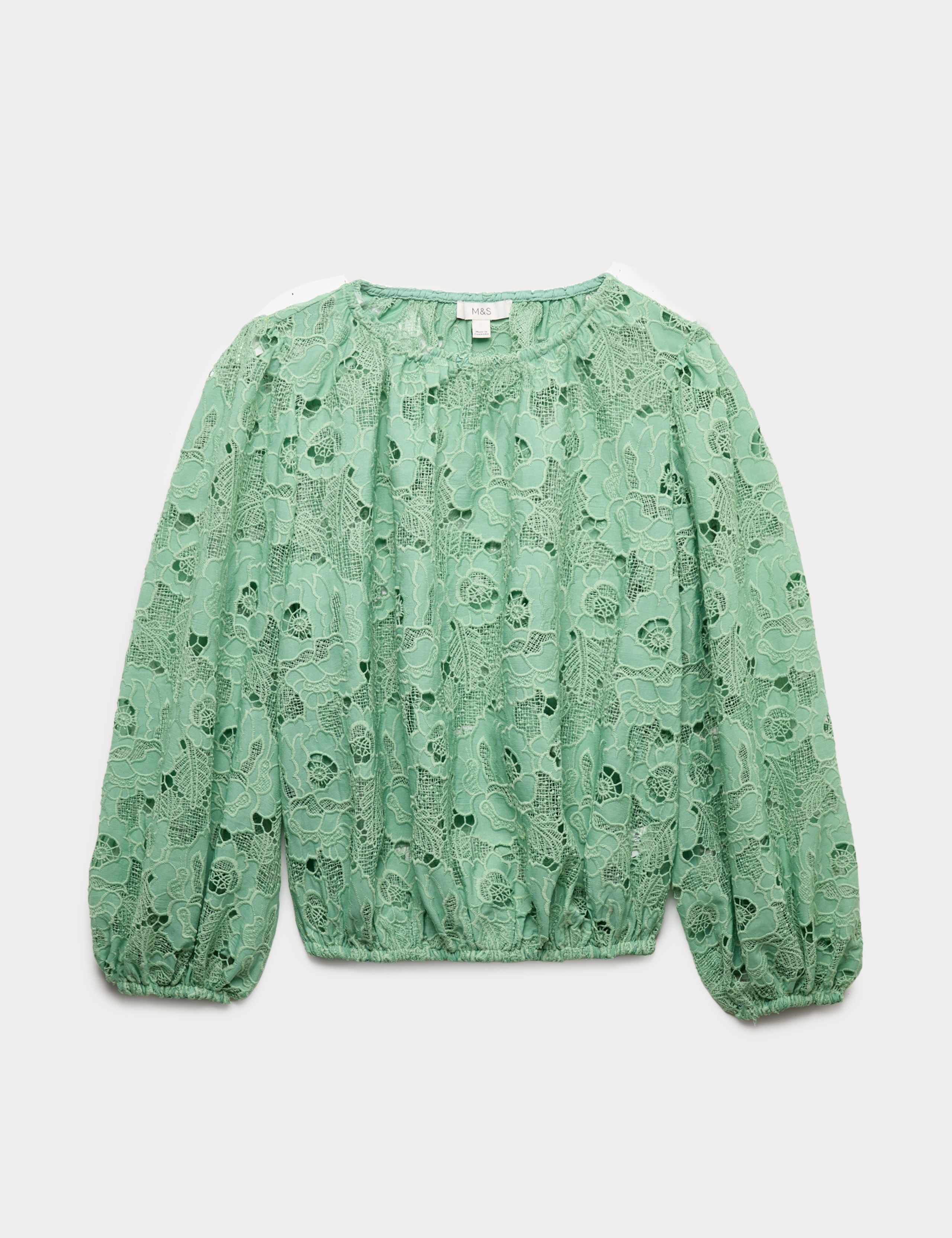 Lace Cutwork Detail Blouse 2 of 6