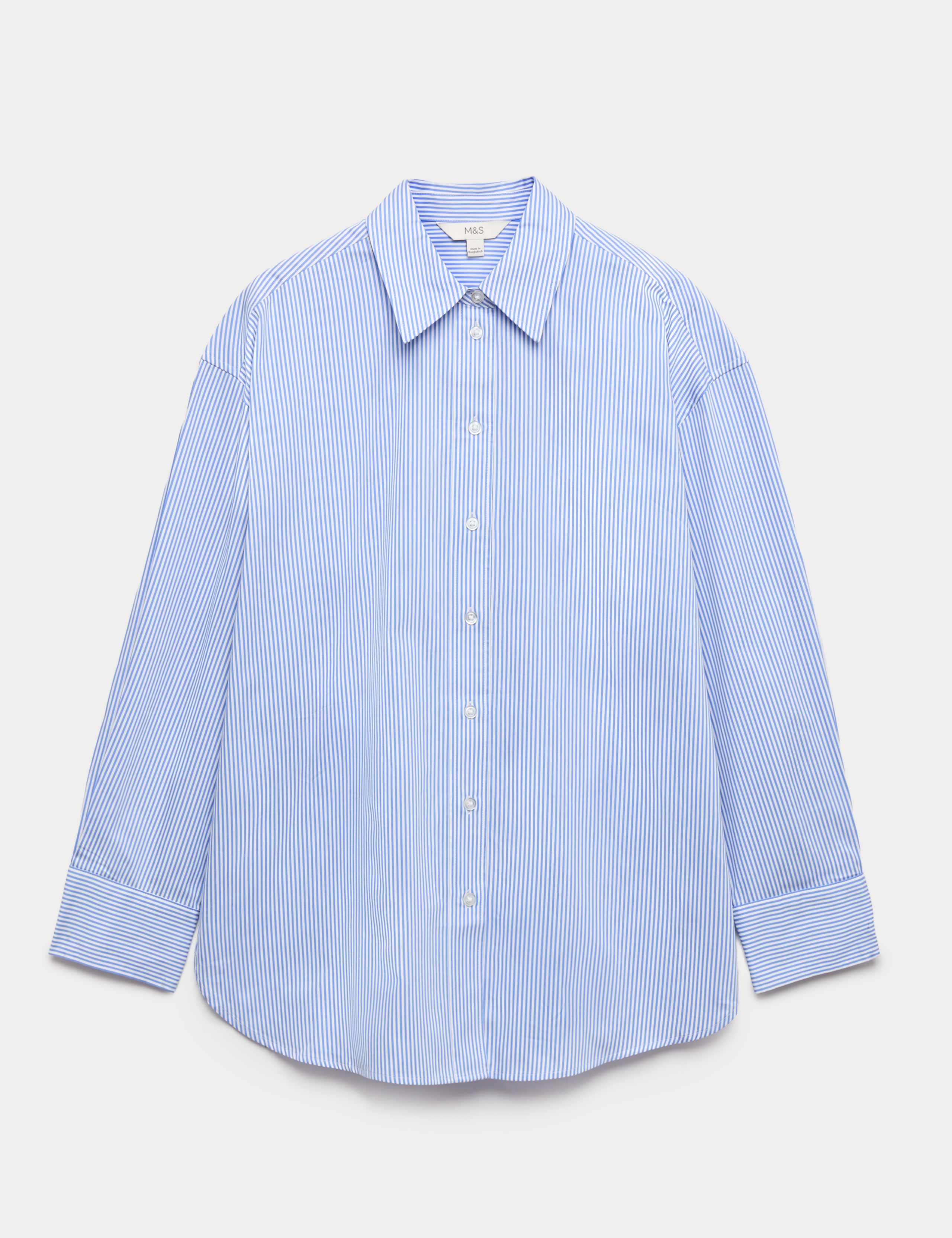 Pure Cotton Striped Oversized Shirt 2 of 6