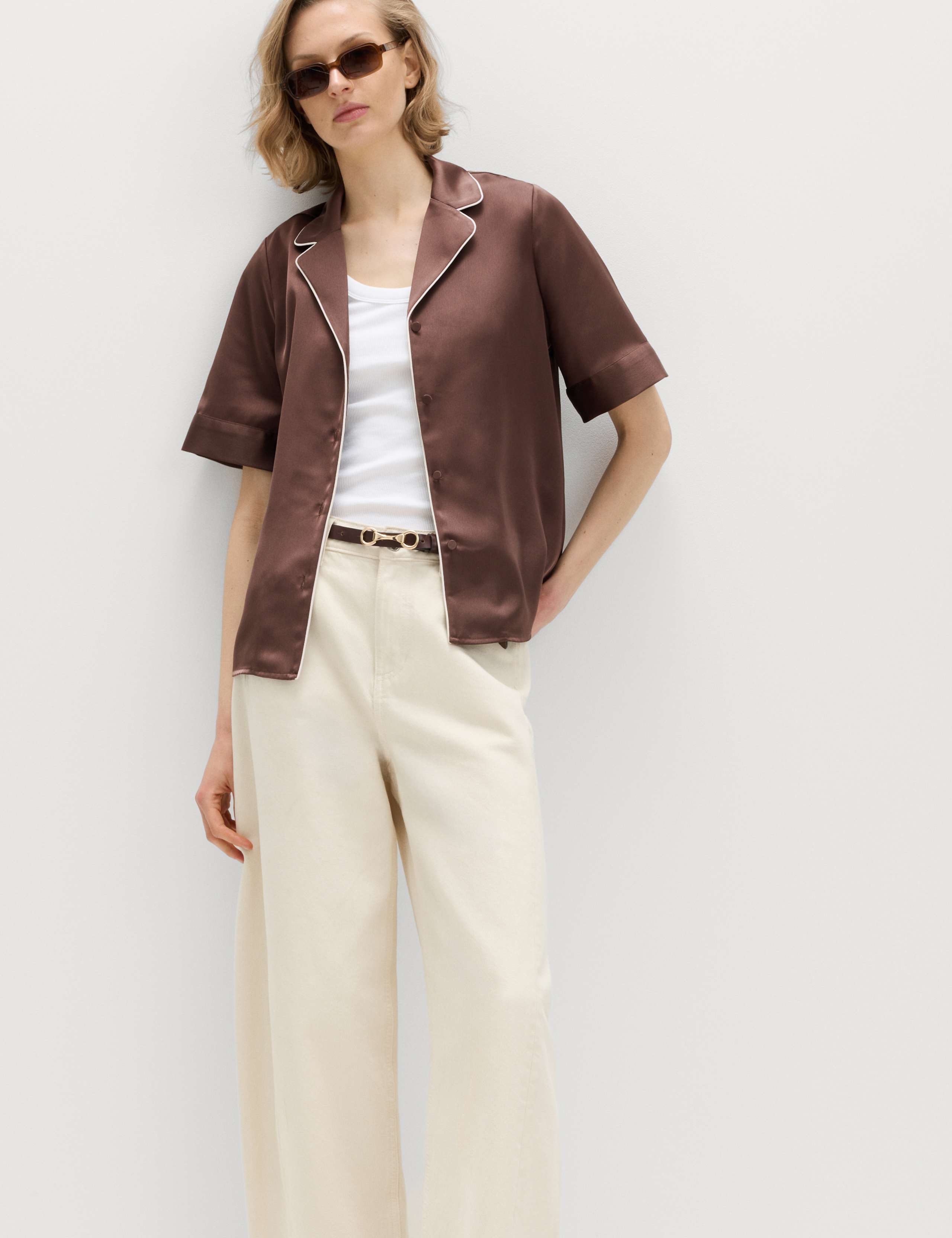 Satin Collared Shirt 3 of 5