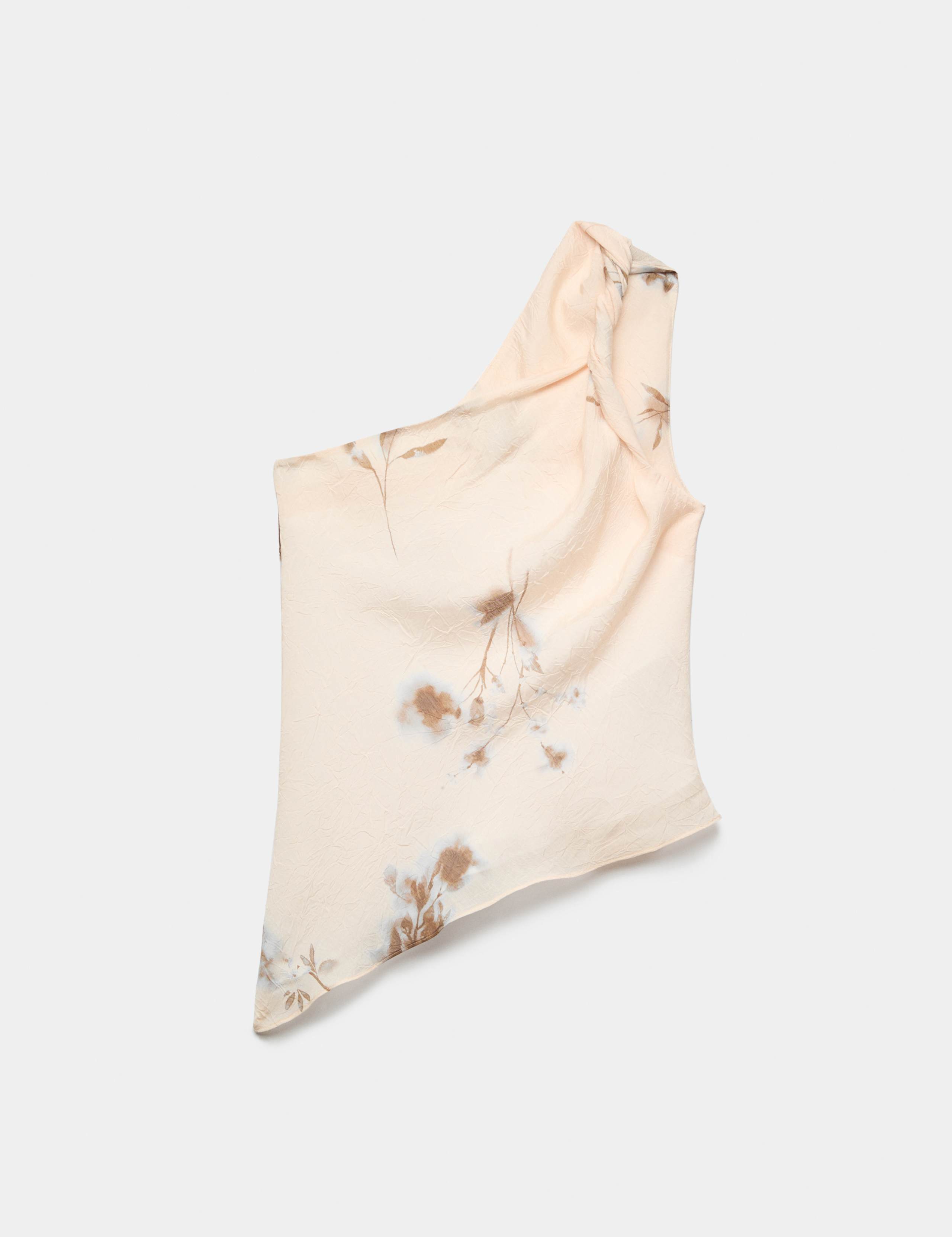 Floral Asymmetrical Top 1 of 1