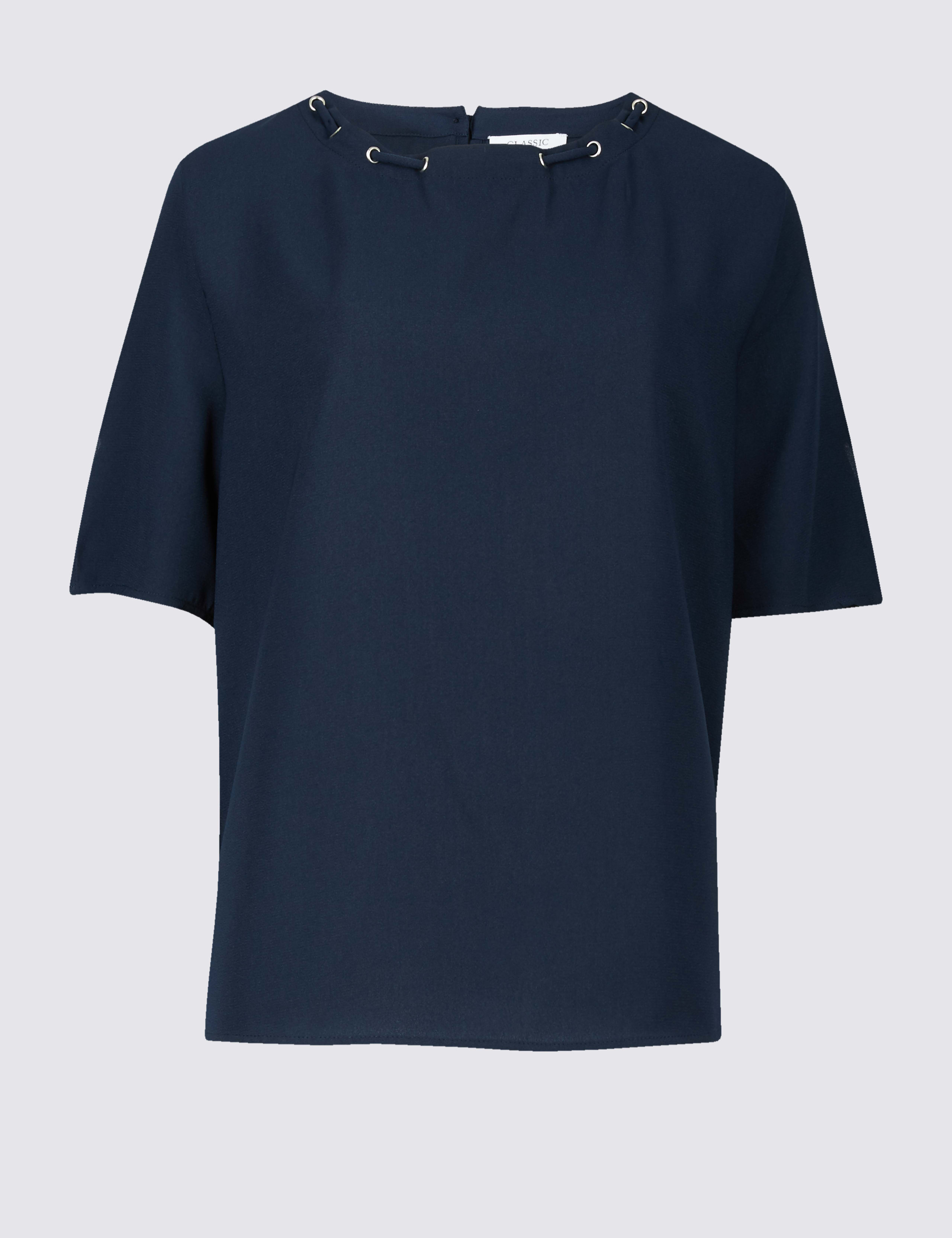 Round Neck Half Sleeve Blouse 2 of 5