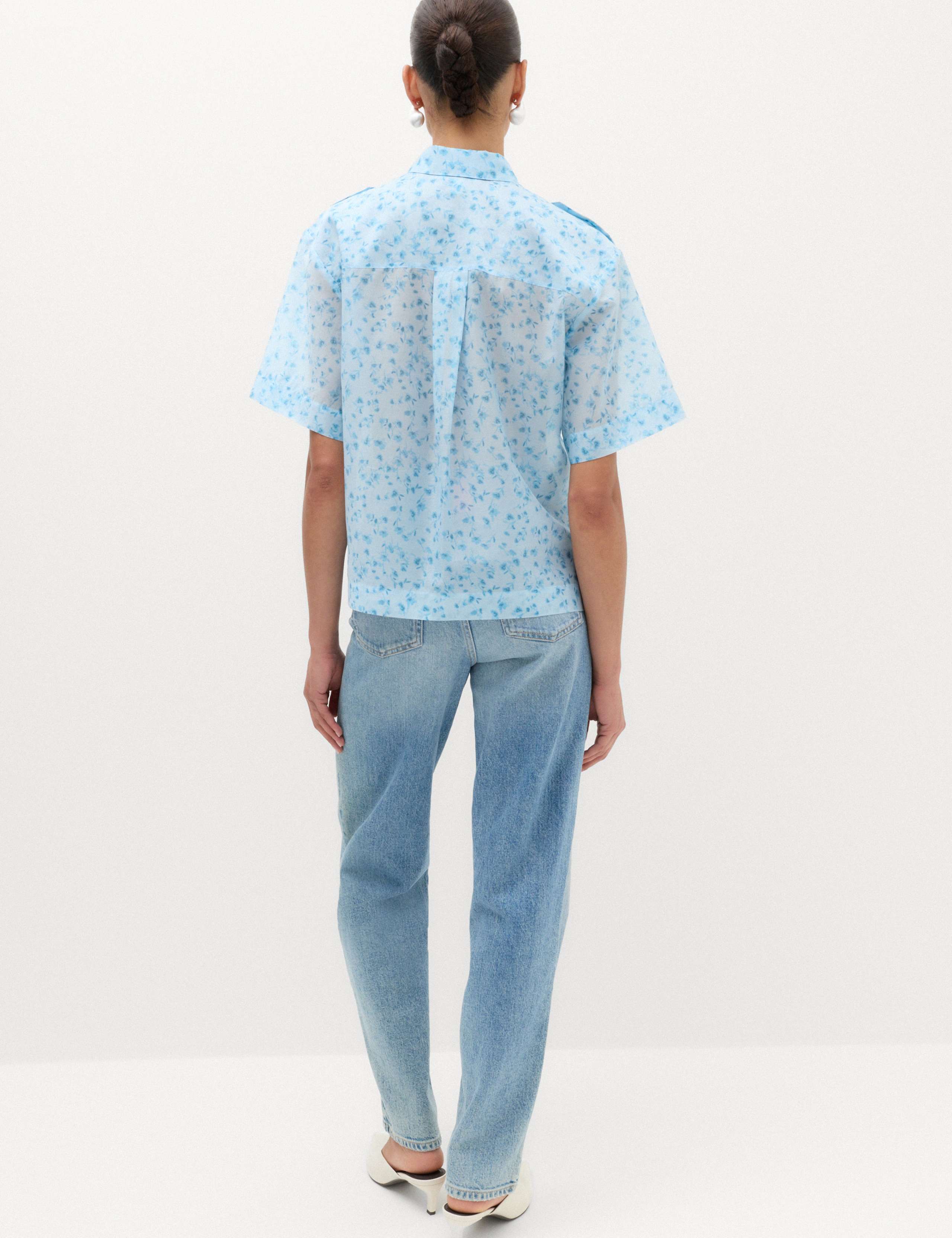 Lyocell Rich Floral Utility Shirt 4 of 7