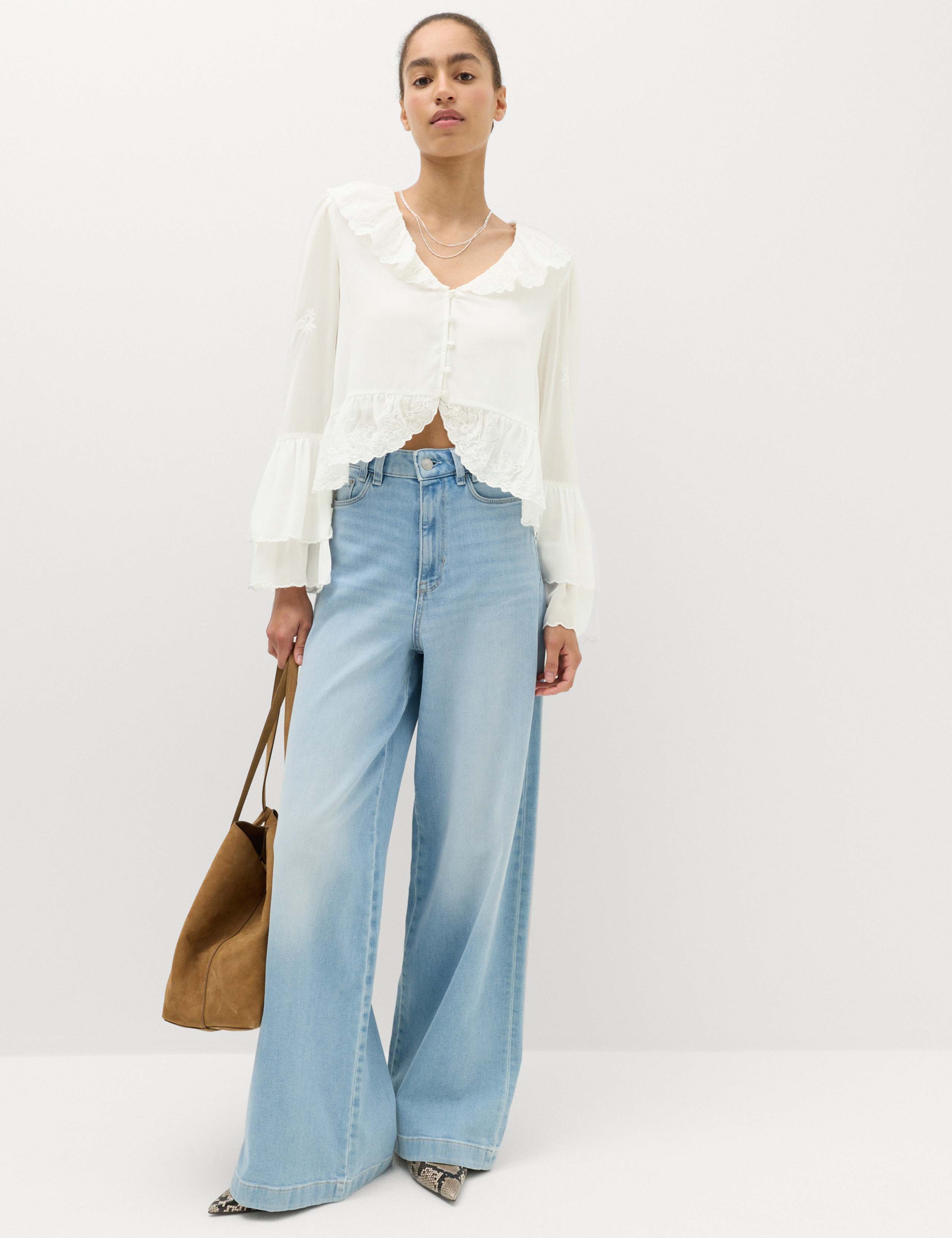 Frill Detail Embroidered Blouse 5 of 6