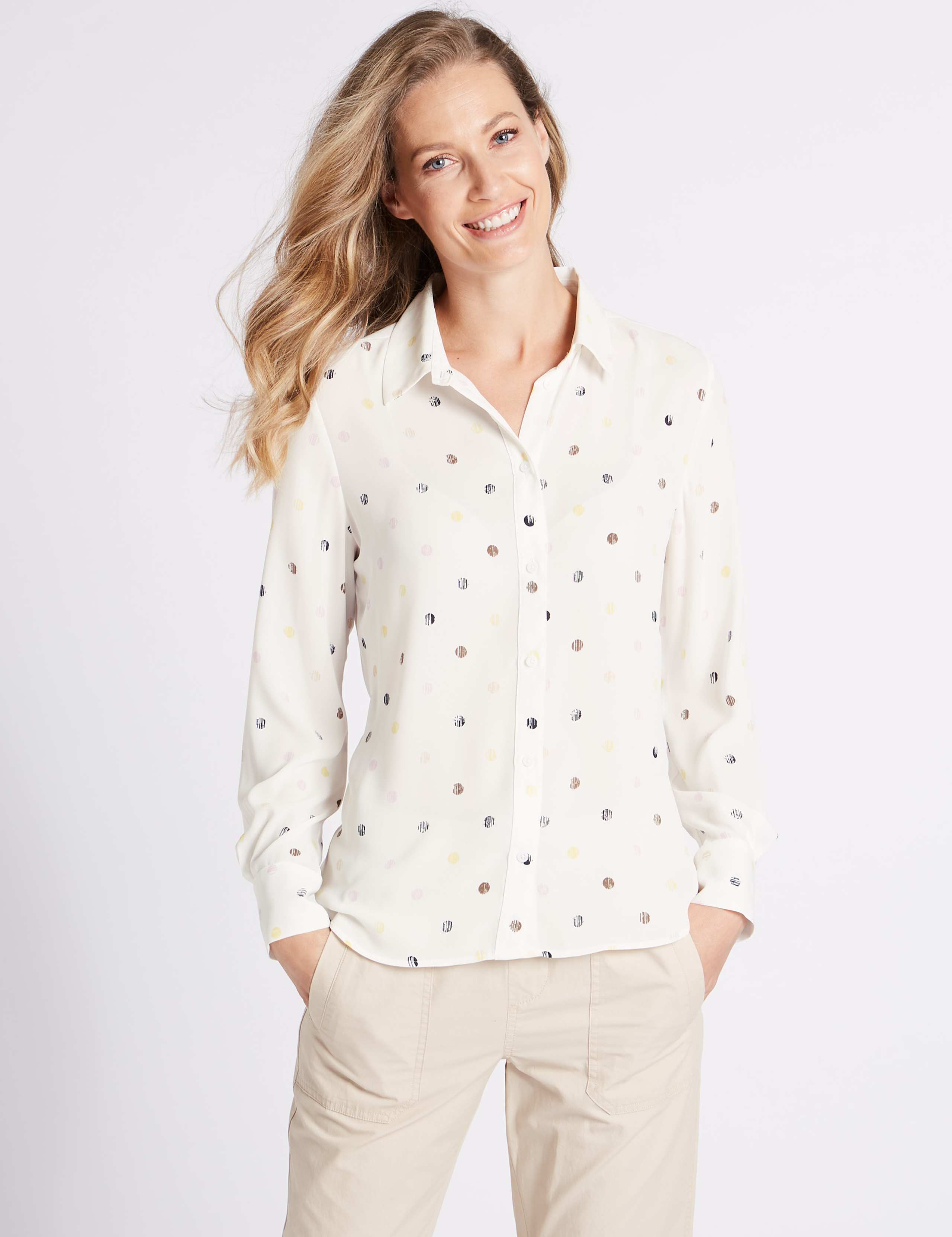 Spotted Long Sleeve Shirt 1 of 5