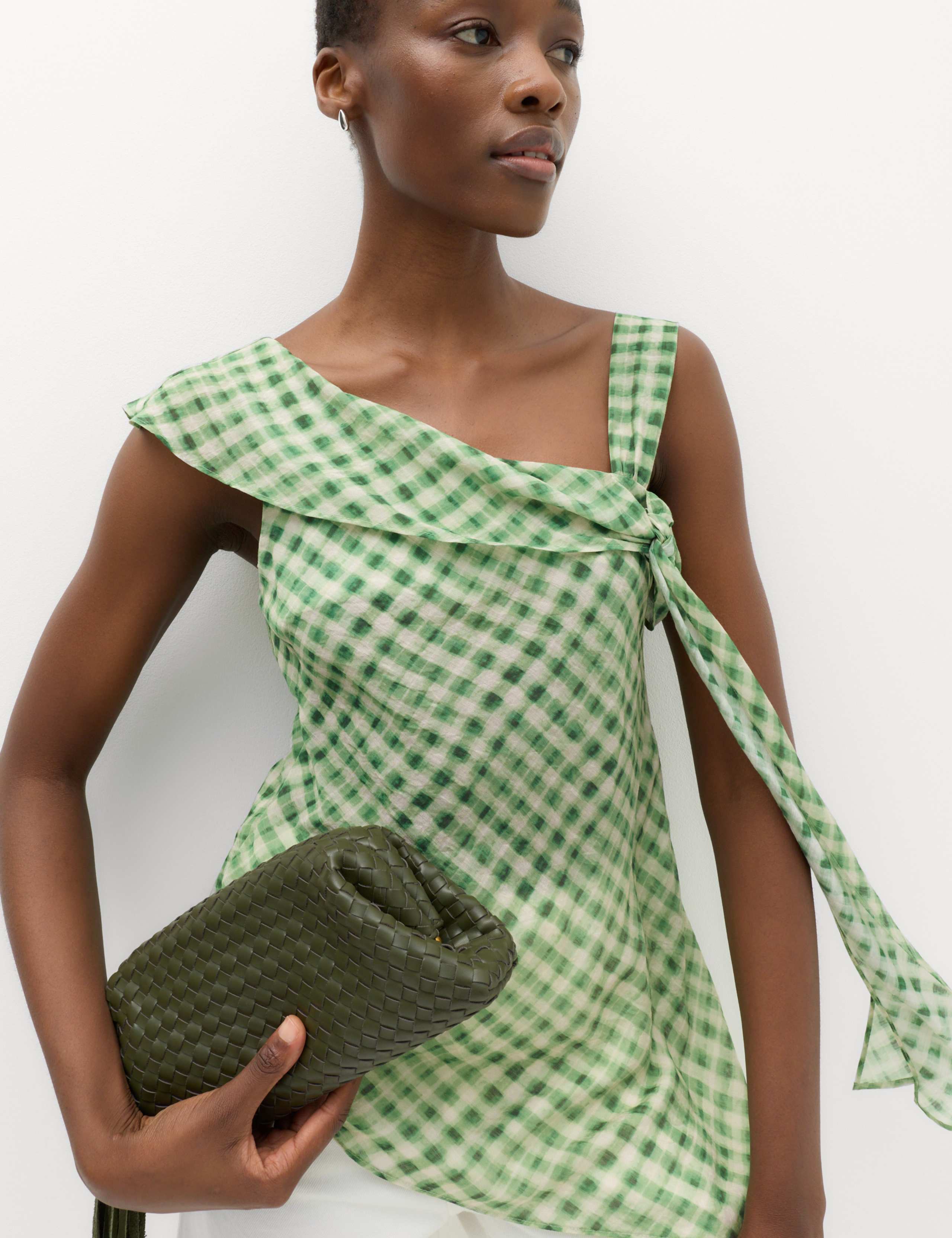 Checked Asymmetric Top 3 of 6