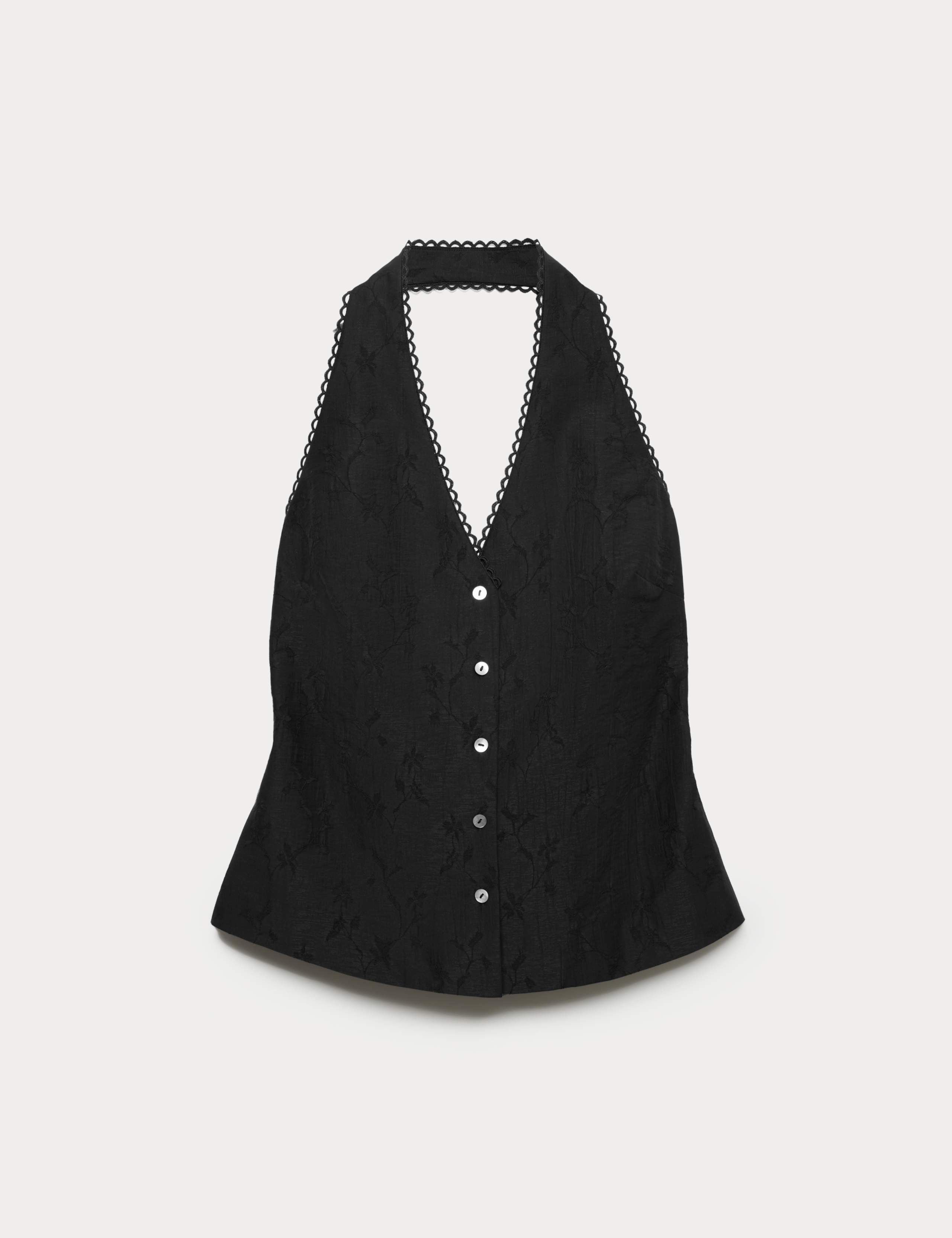 Jacquard Halter Neck Top 1 of 1