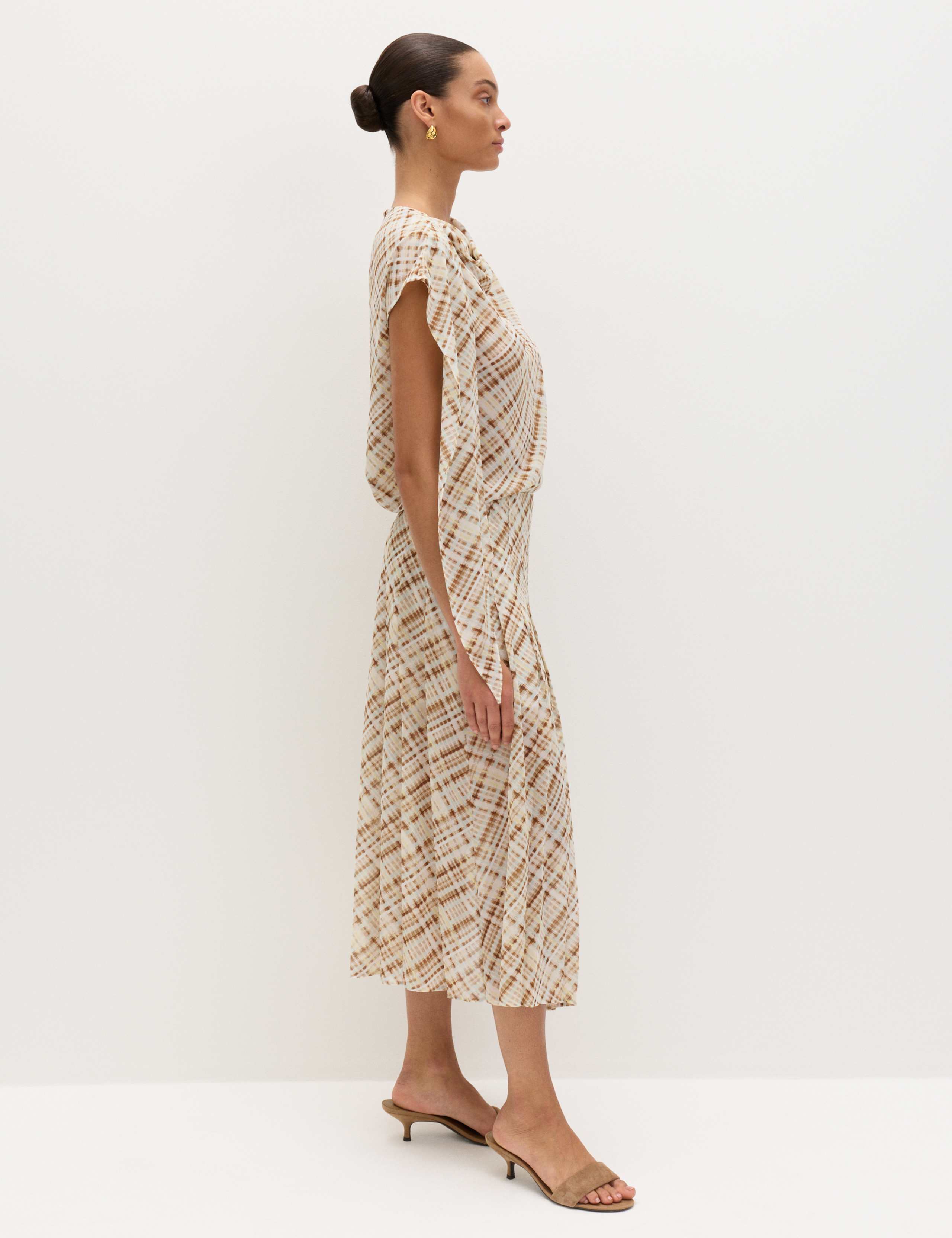 Checked Drape Detail Top 5 of 6