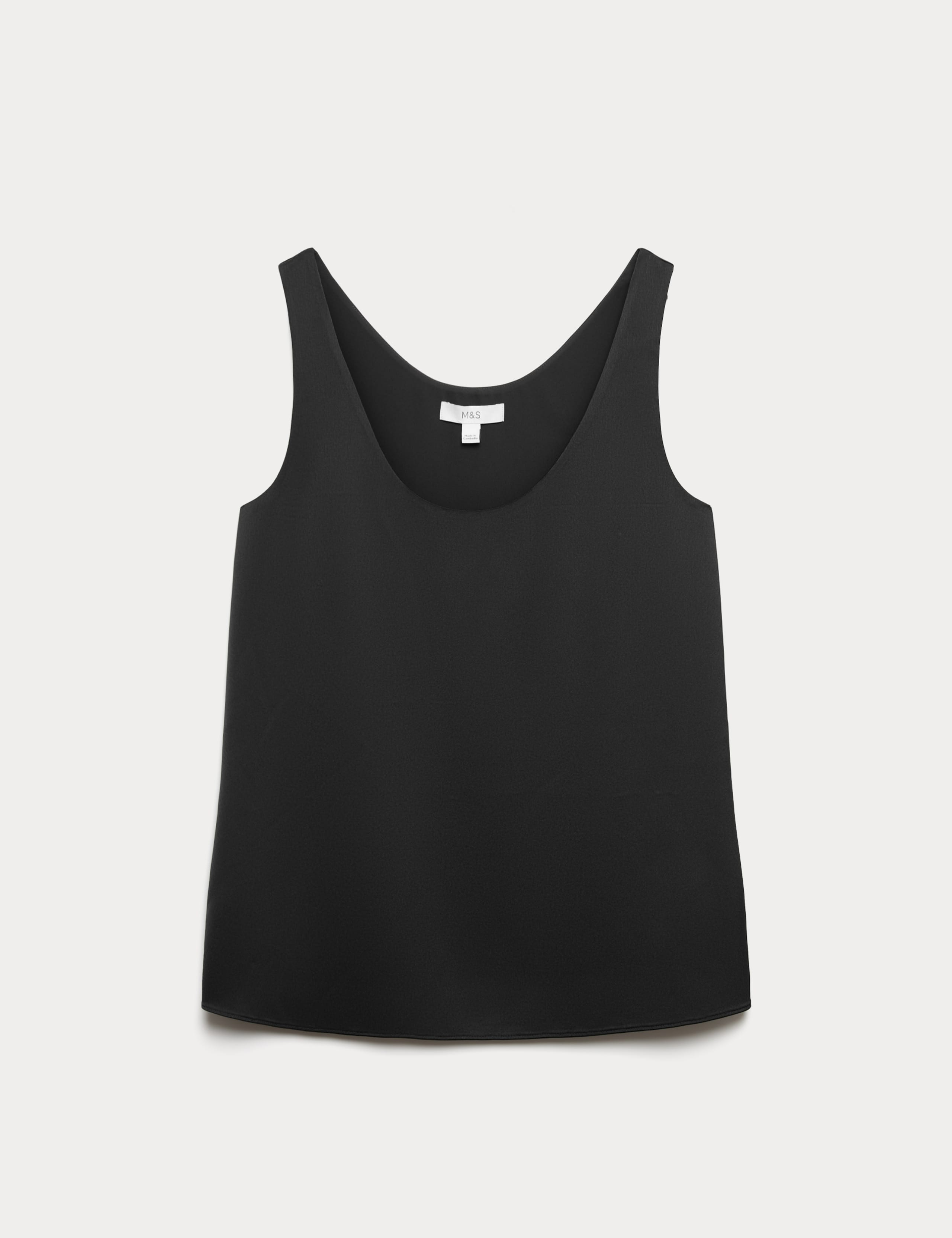 Satin Scoop Neck Cami Top 2 of 5