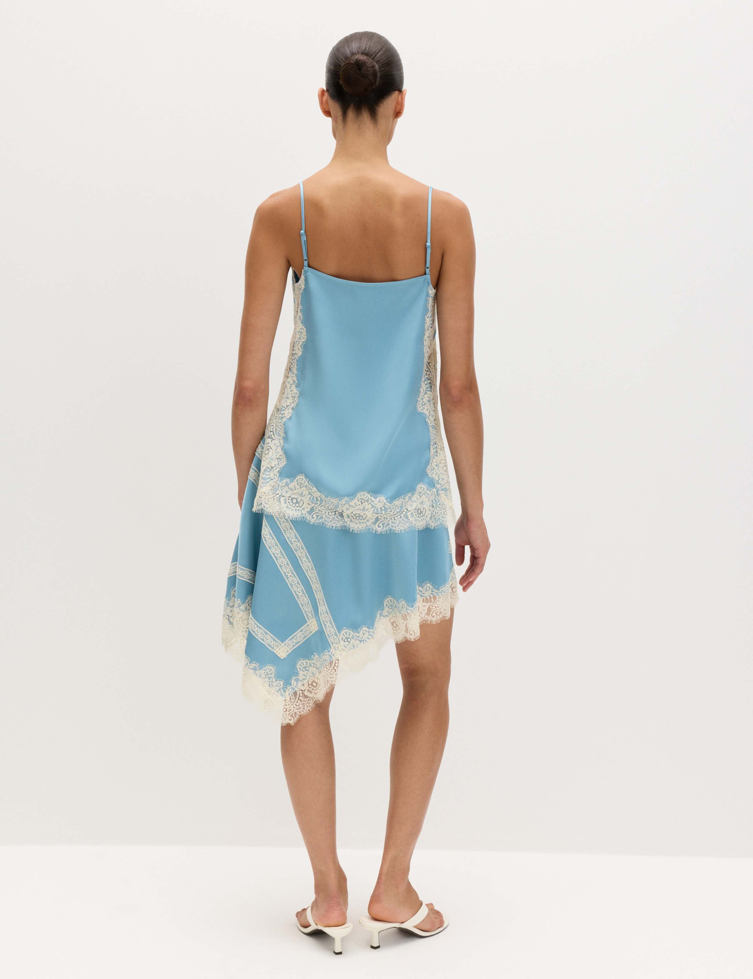 Satin Contrast Lace Cami Top 4 of 6