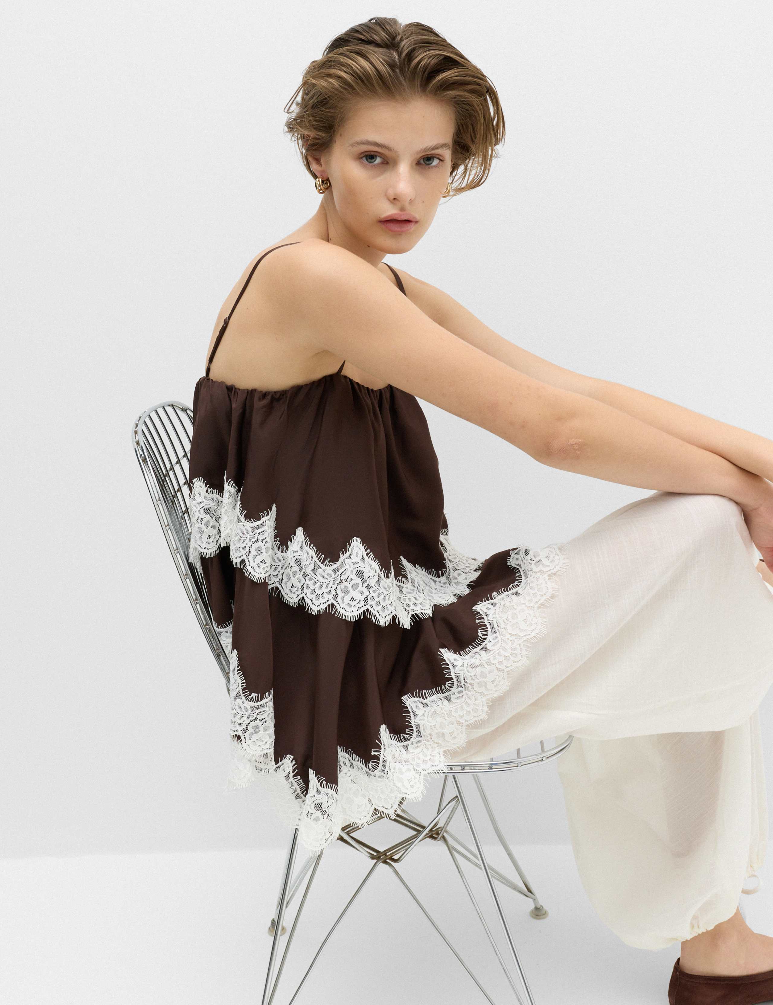 Lace Detail Cami Top 1 of 6