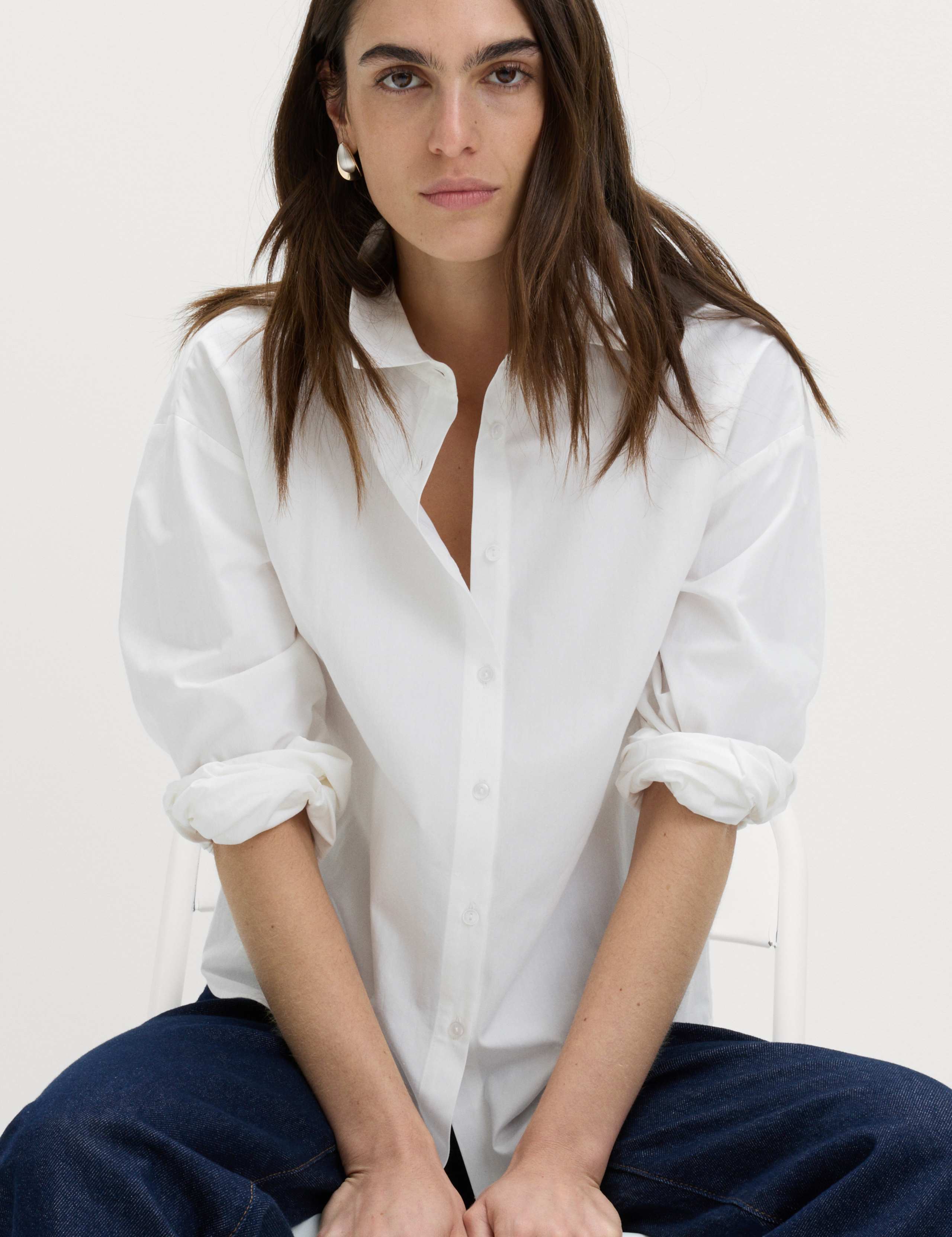 Pure Cotton Button Back Shirt 1 of 6