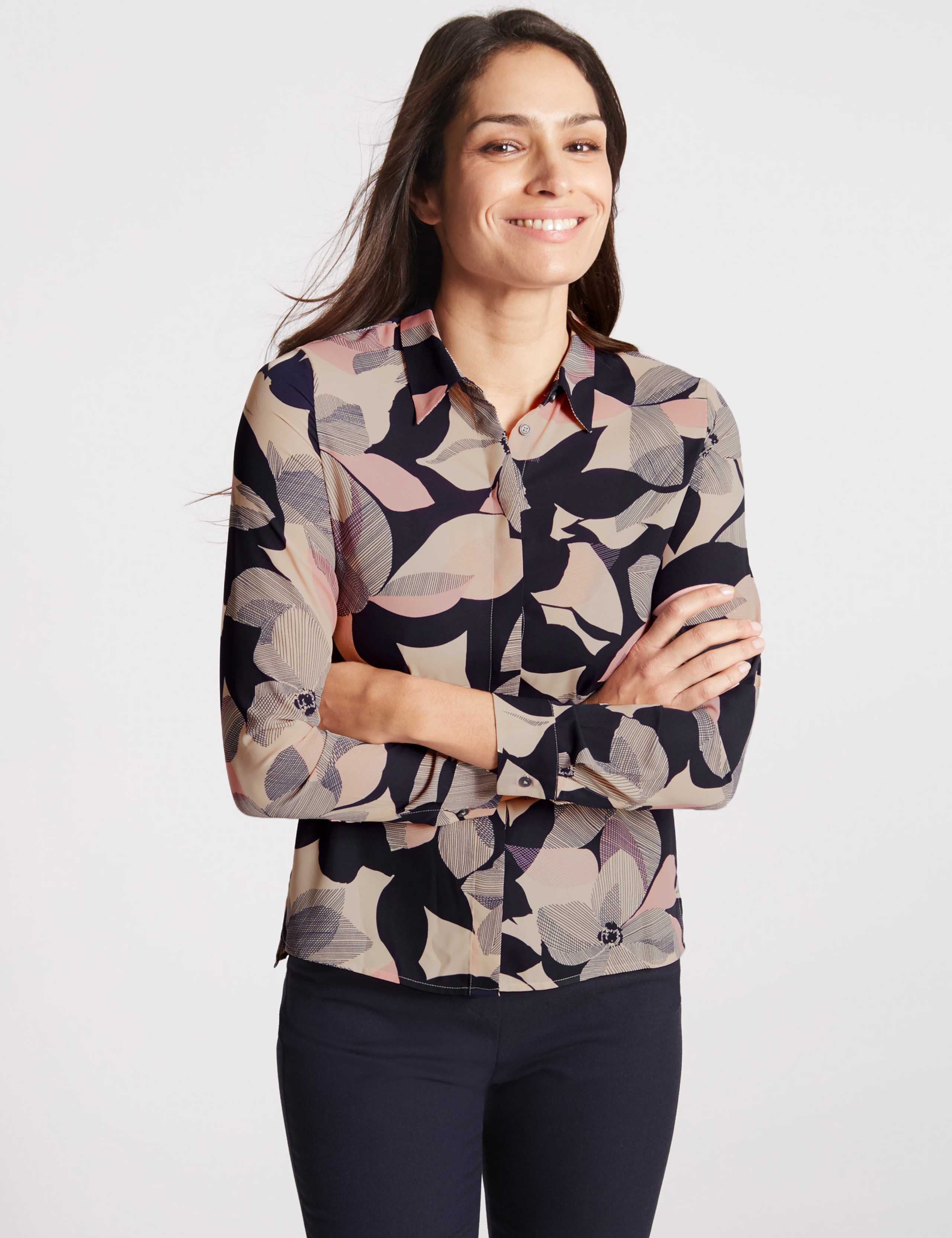 Floral Print Long Sleeve Shirt 1 of 4