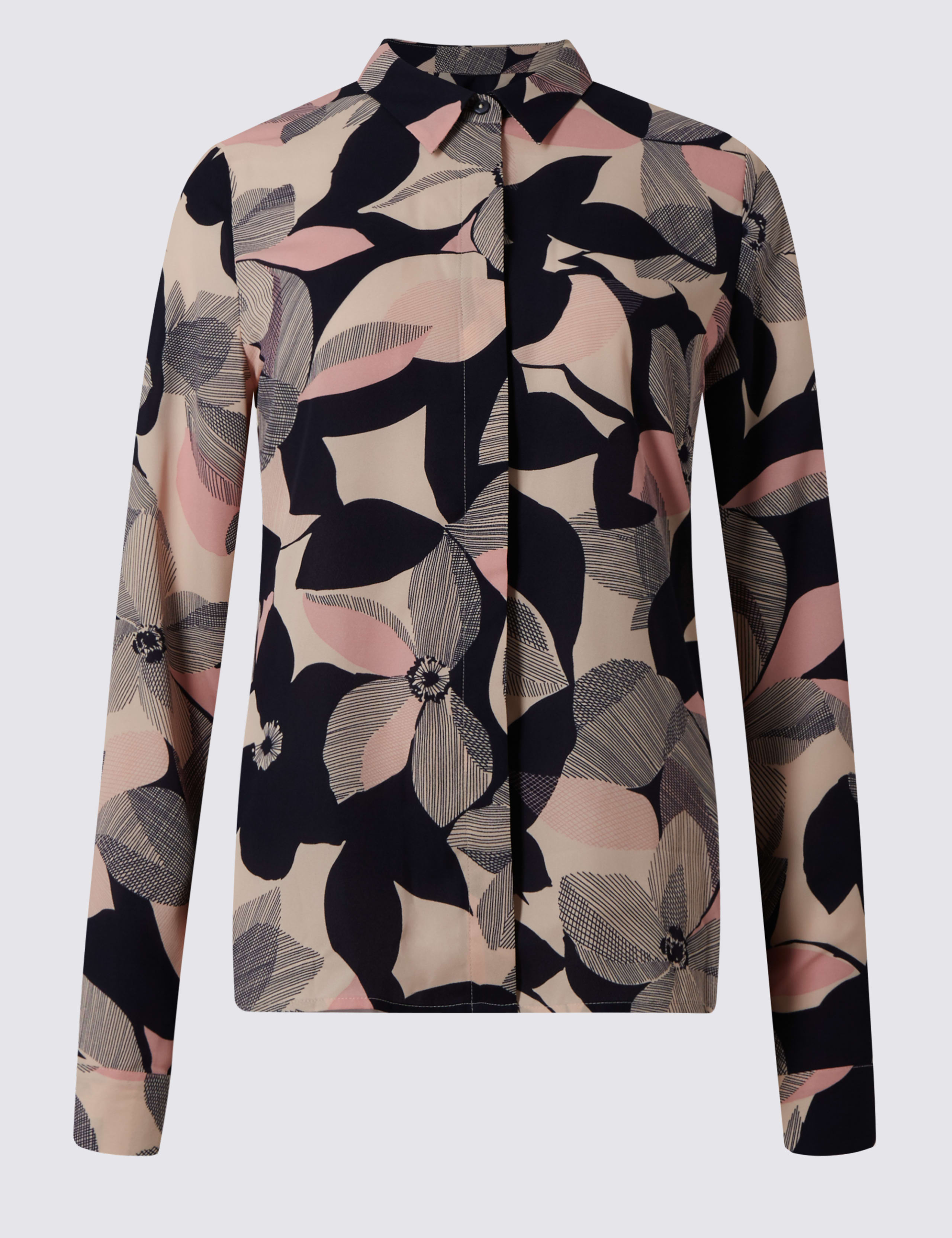 Floral Print Long Sleeve Shirt 2 of 4