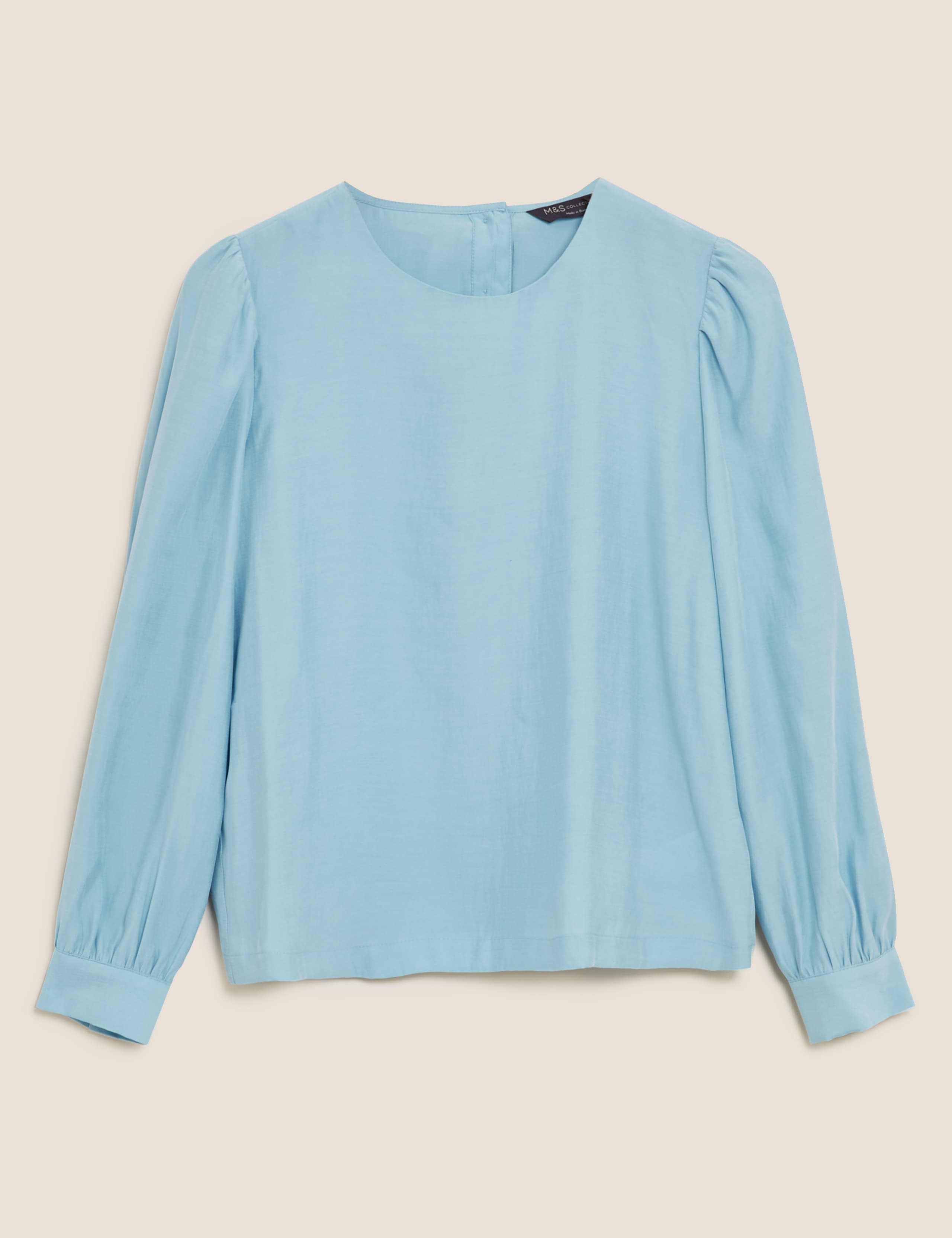 Round Neck Long Sleeve Blouse 2 of 6