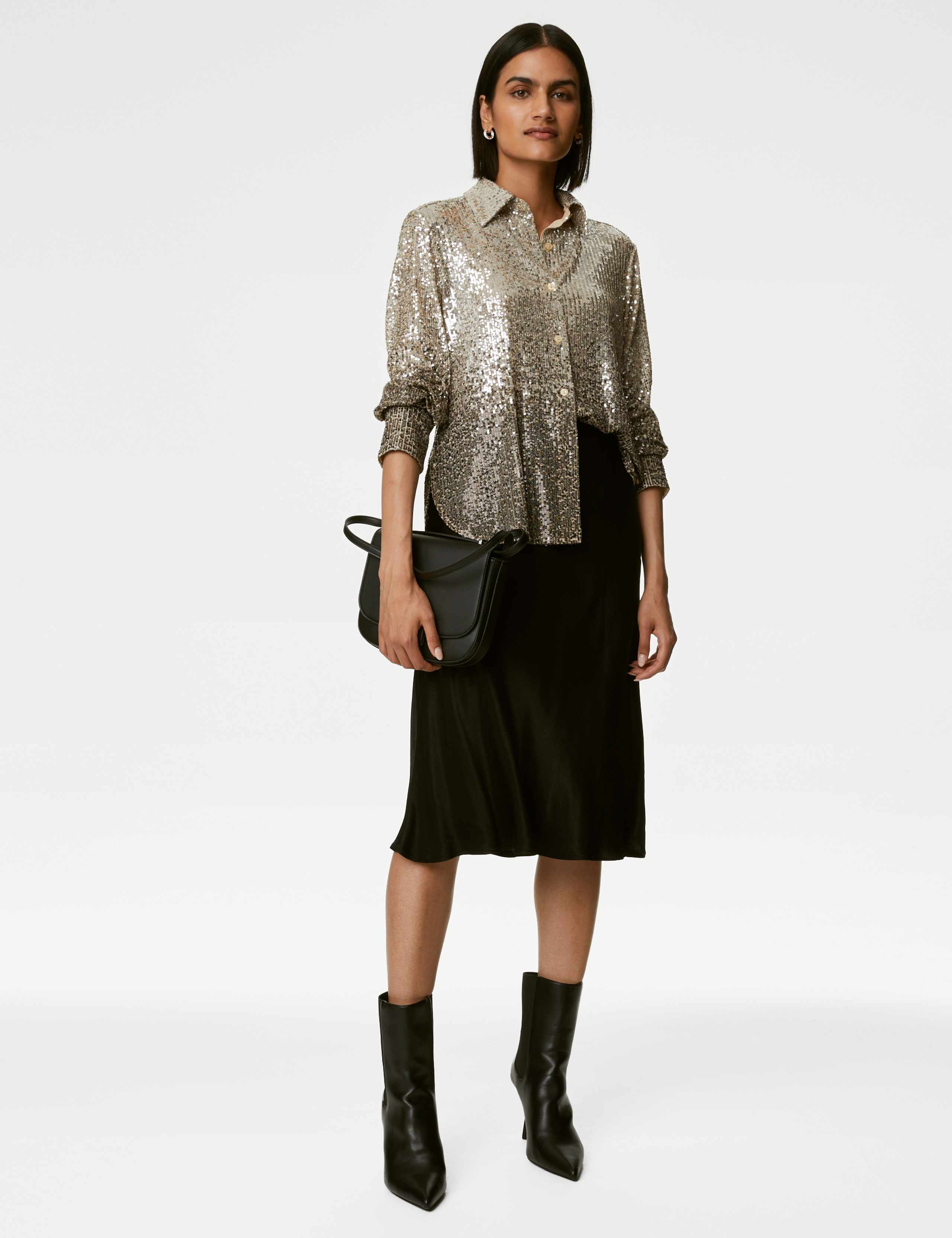 Sequin Collared Shirt 4 of 8