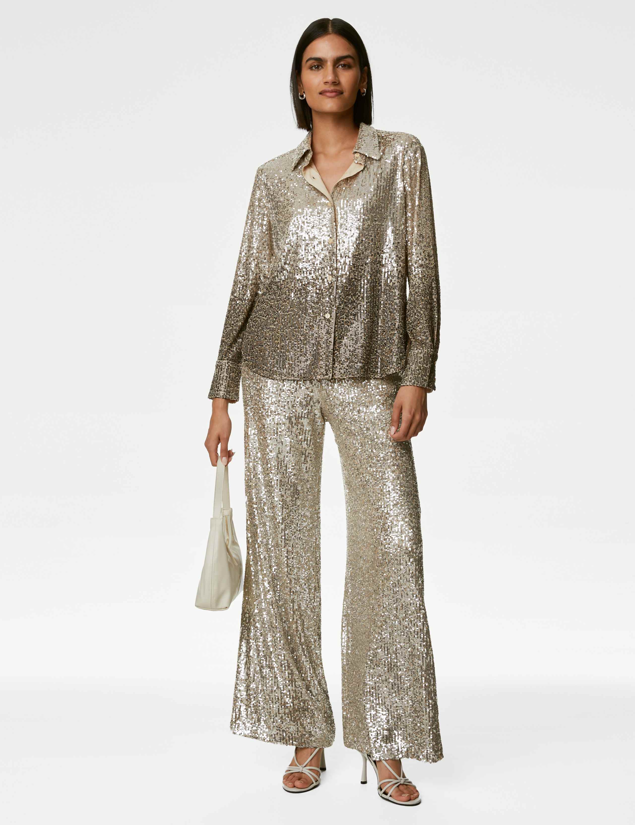 Sequin Collared Shirt 7 of 8